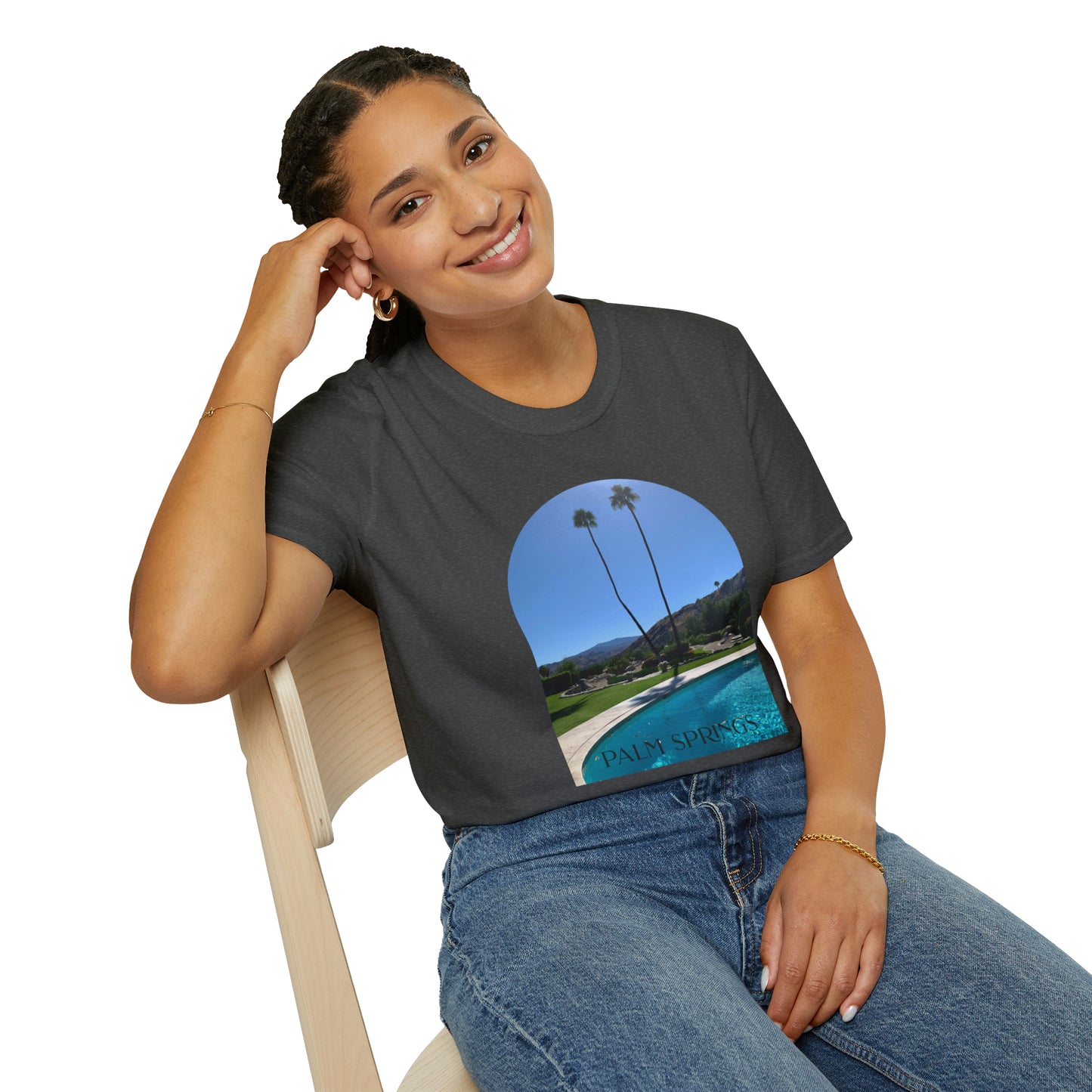 Palm Springs Modernism Lifestyle Unisex Soft T-Shirt by ViralDestinations