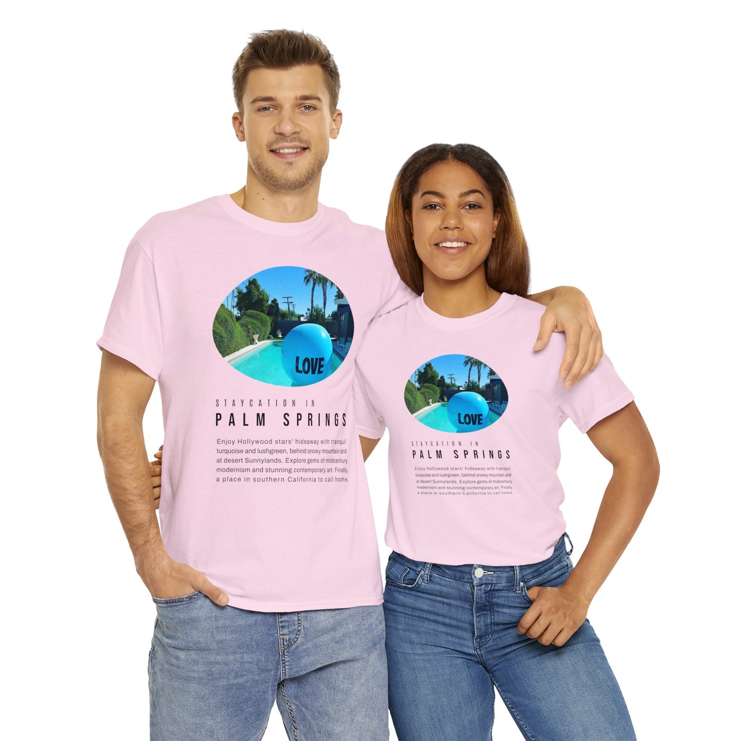 Staycation in Palm Springs Premium Unisex Lifestyle Tee by ViralDestinations