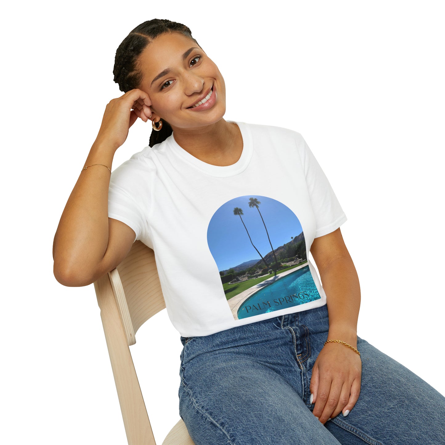 Palm Springs Modernism Lifestyle Unisex Soft T-Shirt by ViralDestinations