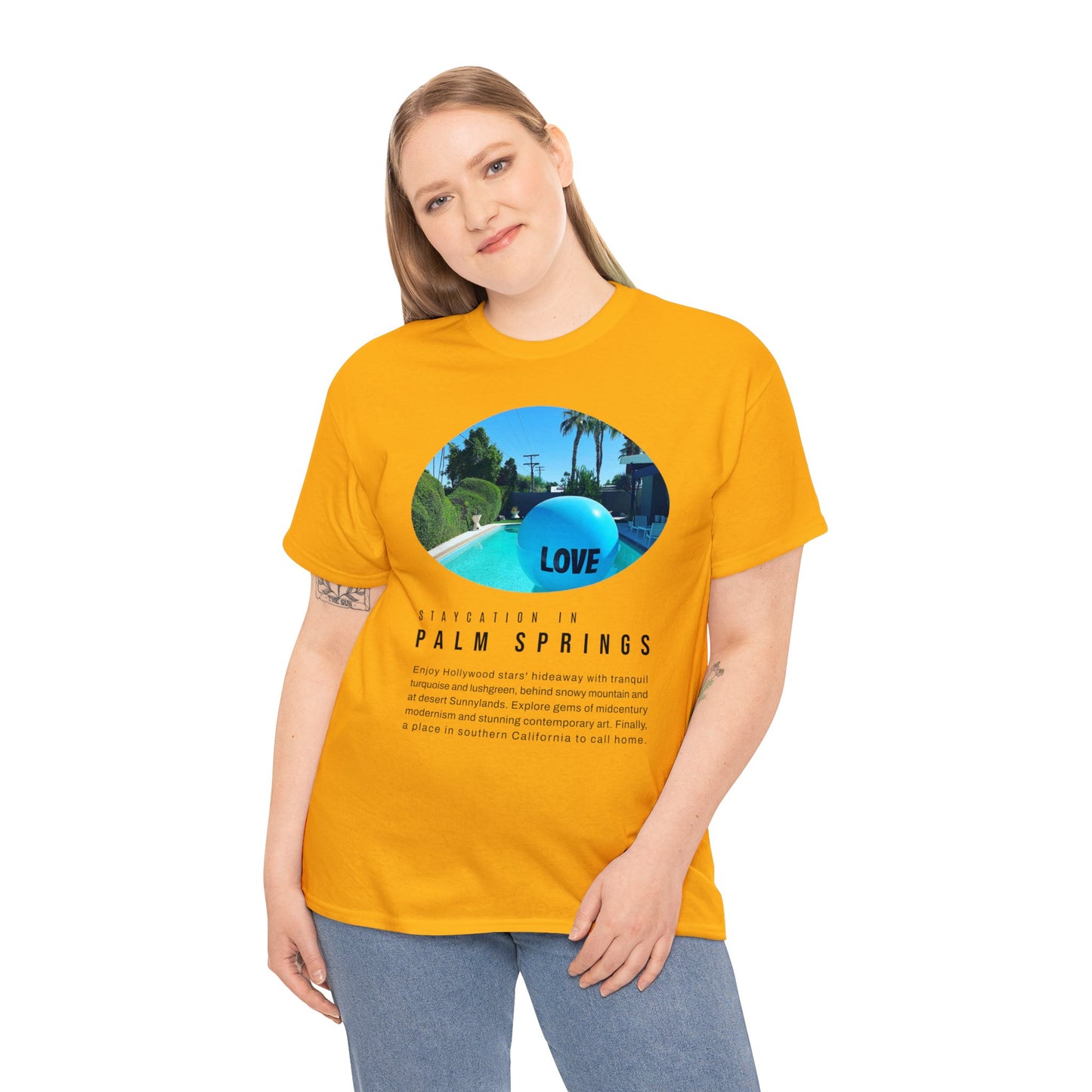 Staycation in Palm Springs Premium Unisex Lifestyle Tee by ViralDestinations