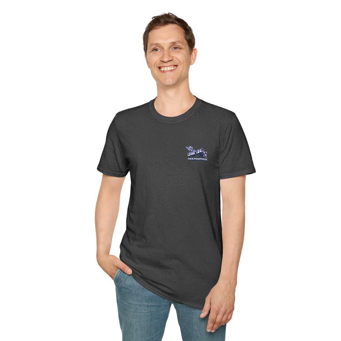 Respect Earth Y2K Style Trending logo back print Unisex Soft T-Shirt by ViralDestinations