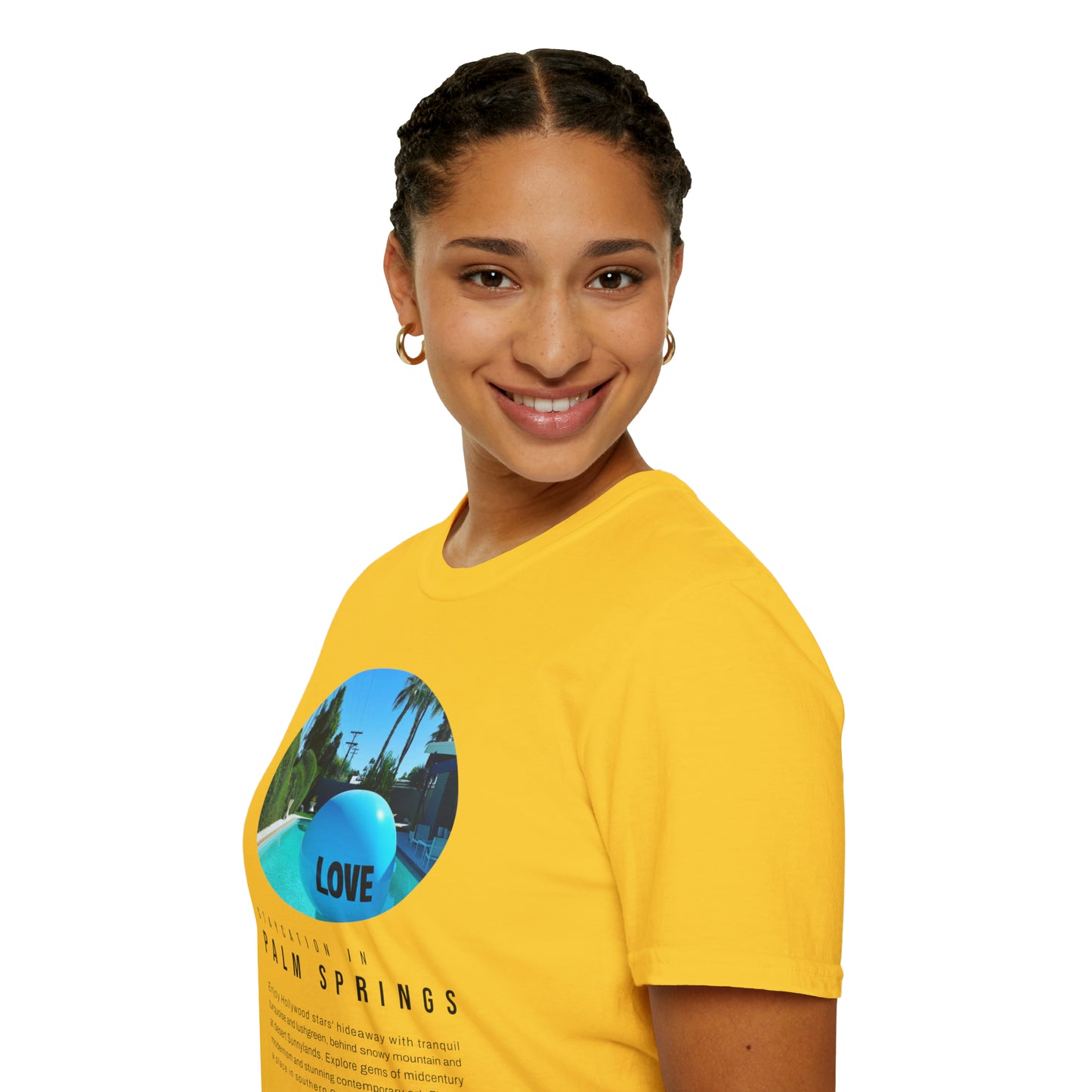 Palm Springs Staycation Lifestyle Unisex Soft T-Shirt by ViralDestinations