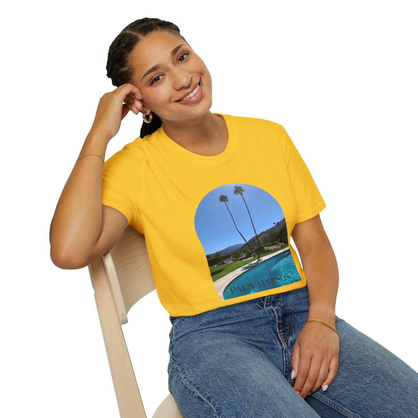 Palm Springs Modernism Lifestyle Unisex Soft T-Shirt by ViralDestinations