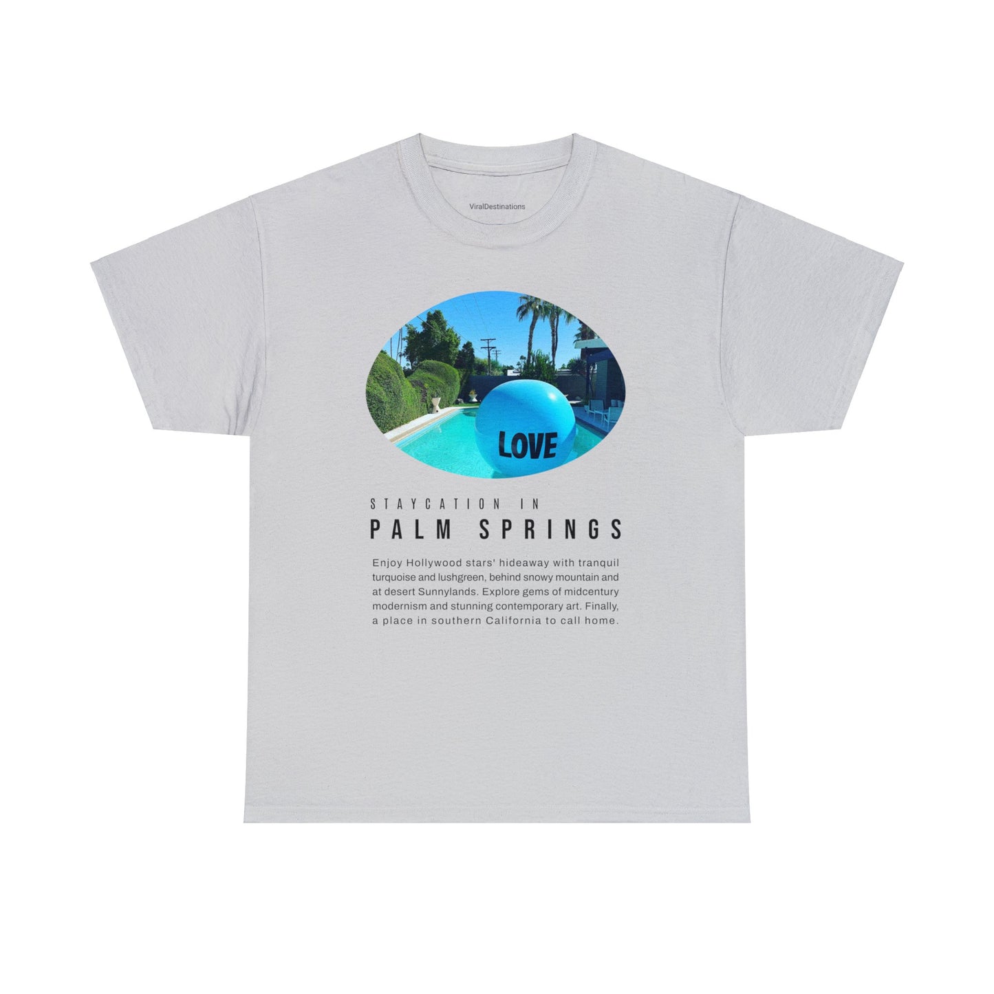 Staycation in Palm Springs Premium Unisex Lifestyle Tee by ViralDestinations