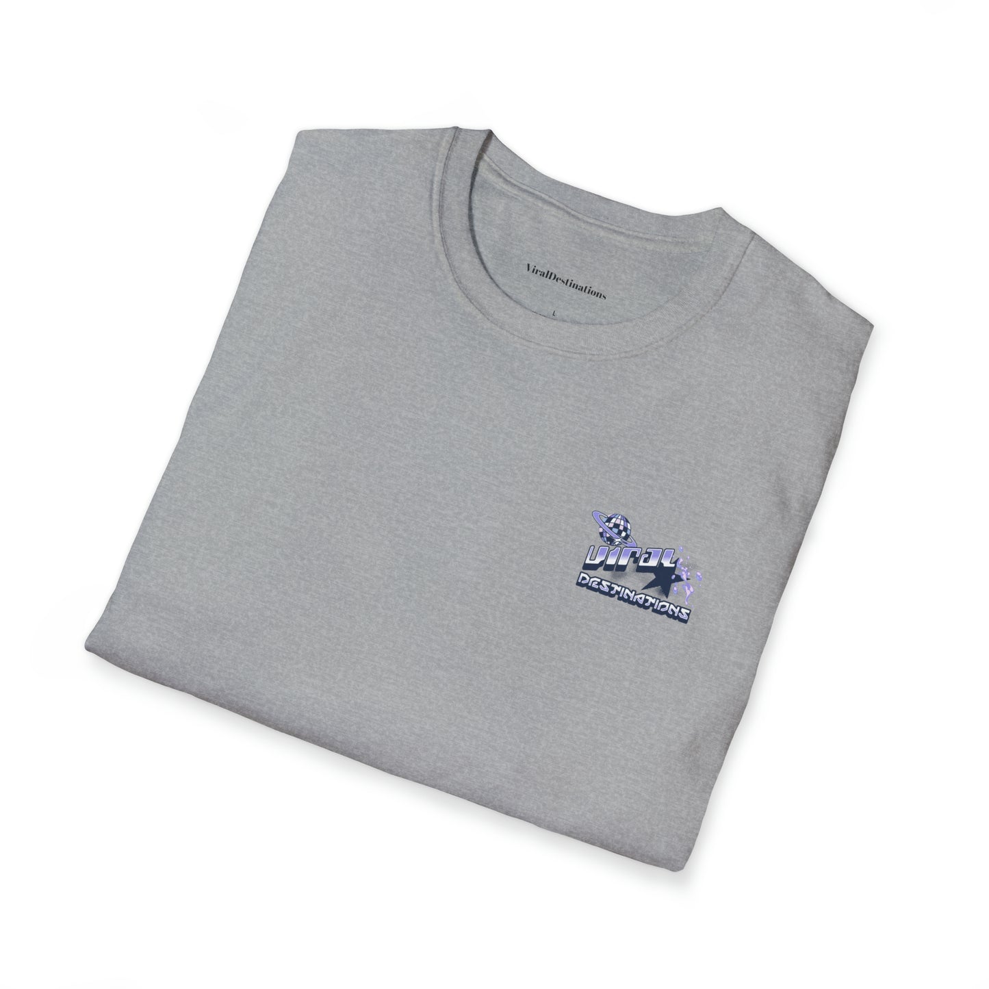 Respect Earth Y2K Style Trending logo back print Unisex Soft T-Shirt by ViralDestinations