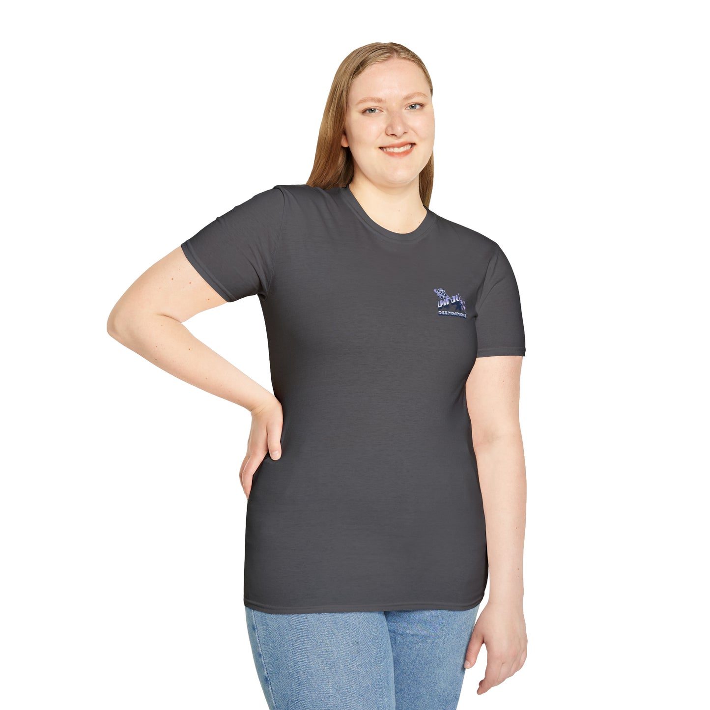 Respect Earth Y2K Style Trending logo back print Unisex Soft T-Shirt by ViralDestinations
