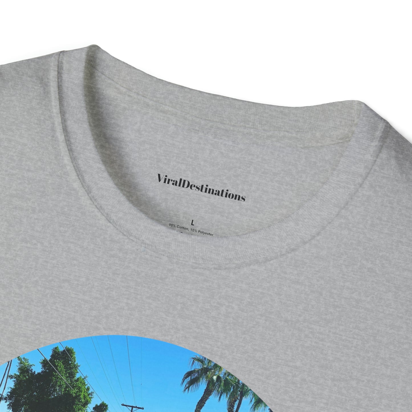 Palm Springs Staycation Lifestyle Unisex Soft T-Shirt by ViralDestinations