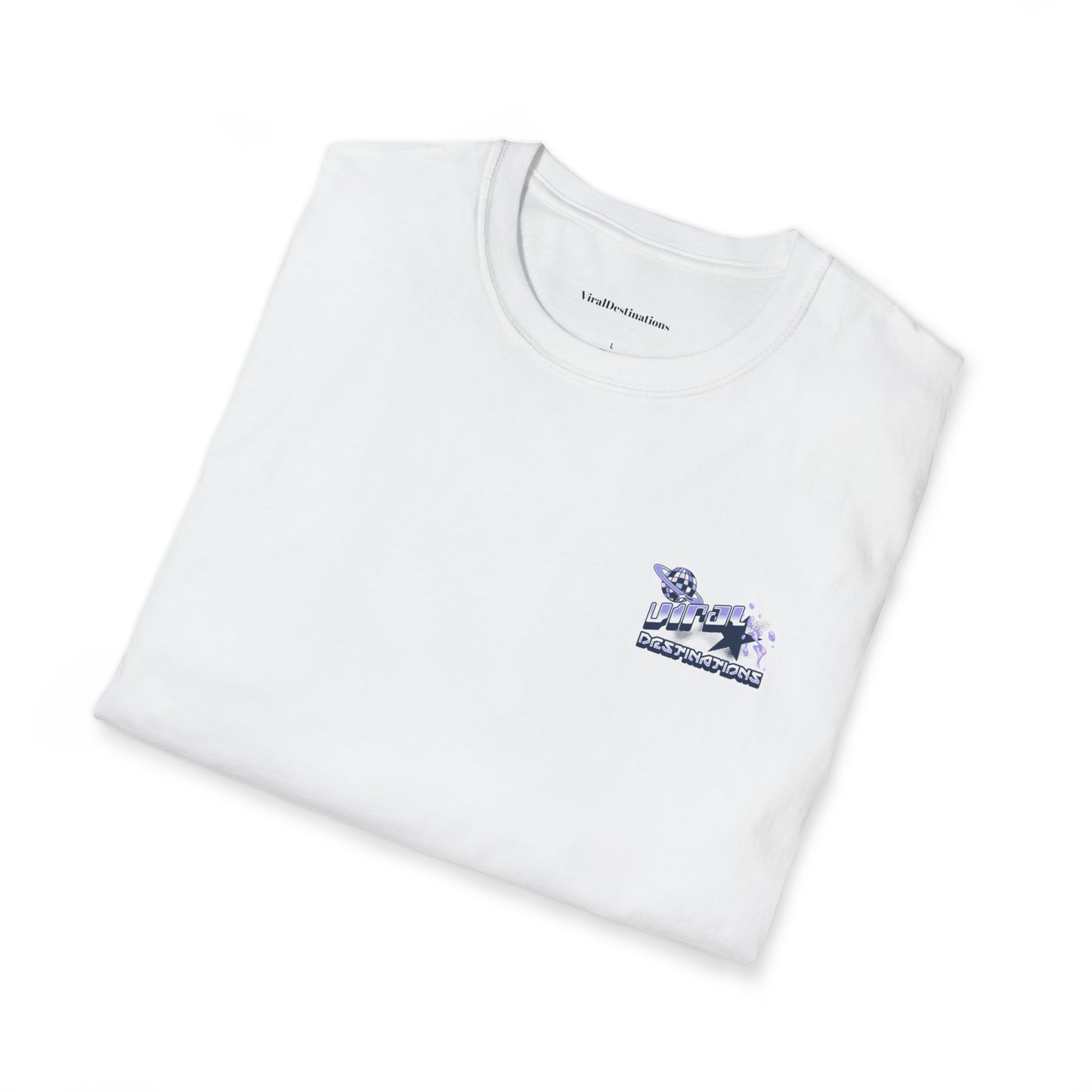 Miami Art Week Streetwear Style logo back print Unisex Soft T-Shirt by ViralDestinations