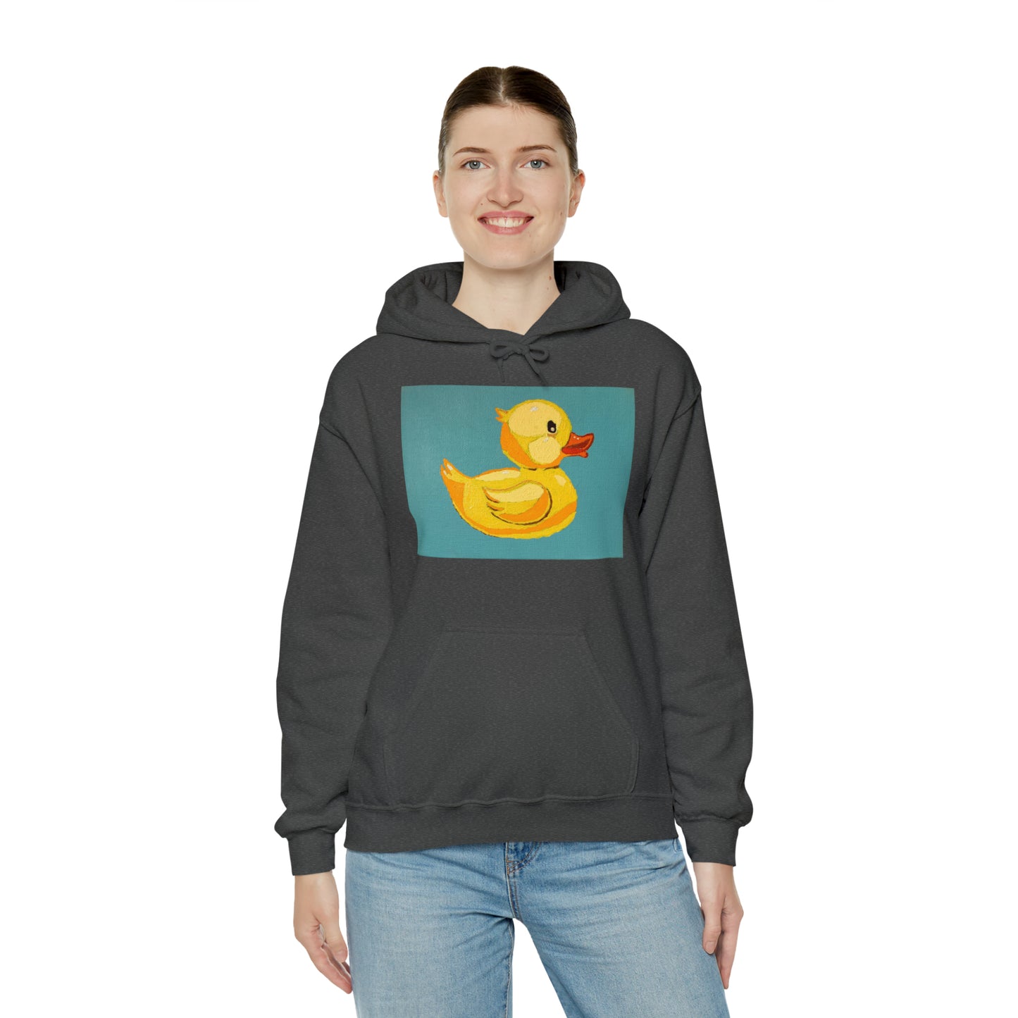 The Pop Duck Premium Lifestyle Hoodie ¬ Pop Art On The Go ¬ matching adult and kids T-shirts