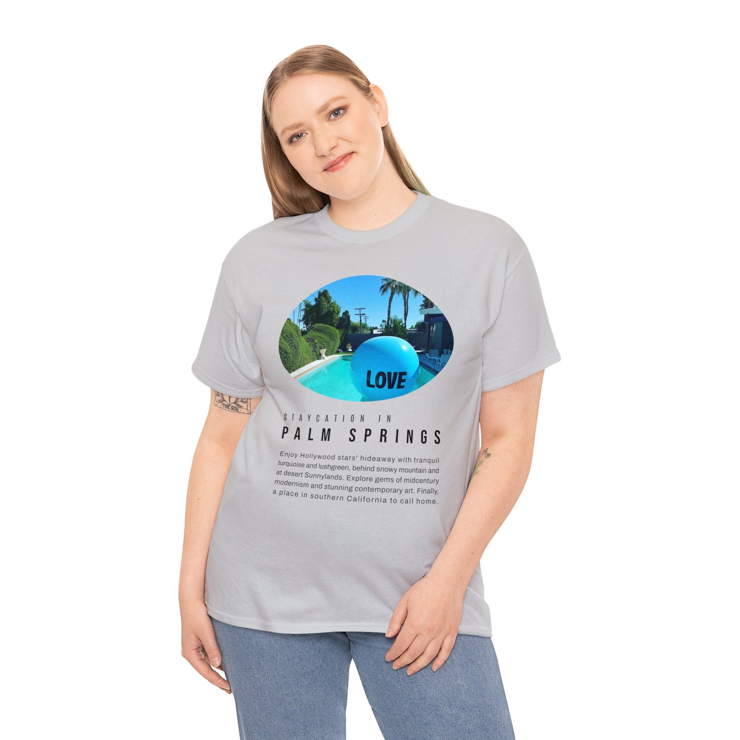 Staycation in Palm Springs Premium Unisex Lifestyle Tee by ViralDestinations