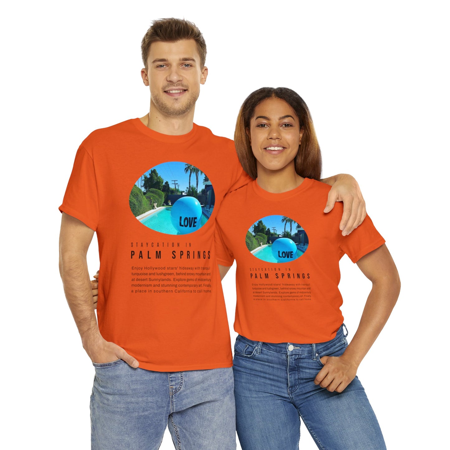 Staycation in Palm Springs Premium Unisex Lifestyle Tee by ViralDestinations