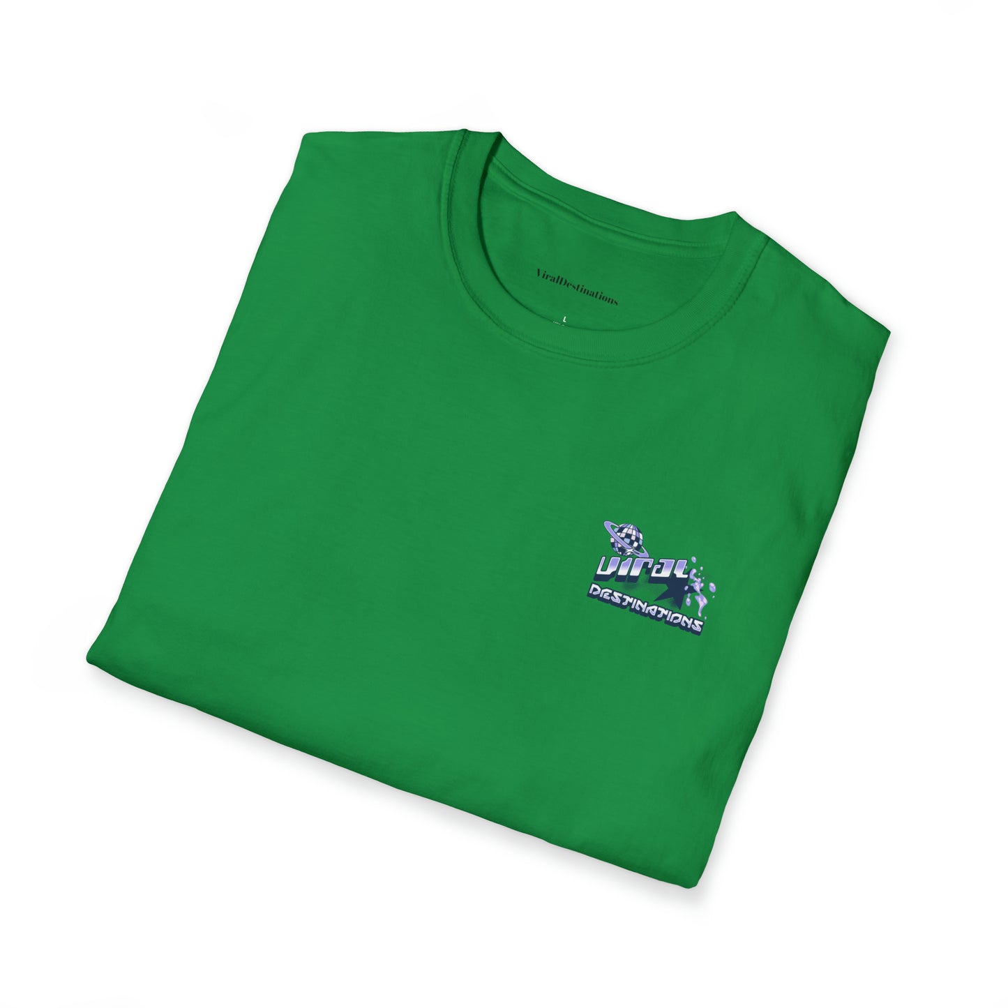 Respect Earth Y2K Style Trending logo back print Unisex Soft T-Shirt by ViralDestinations