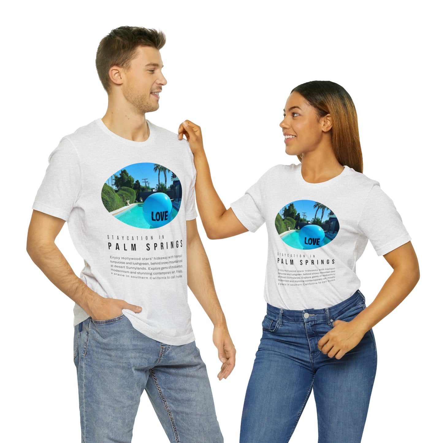 Staycation in Palm Springs Premium Lifestyle Tee by ViralDestinations