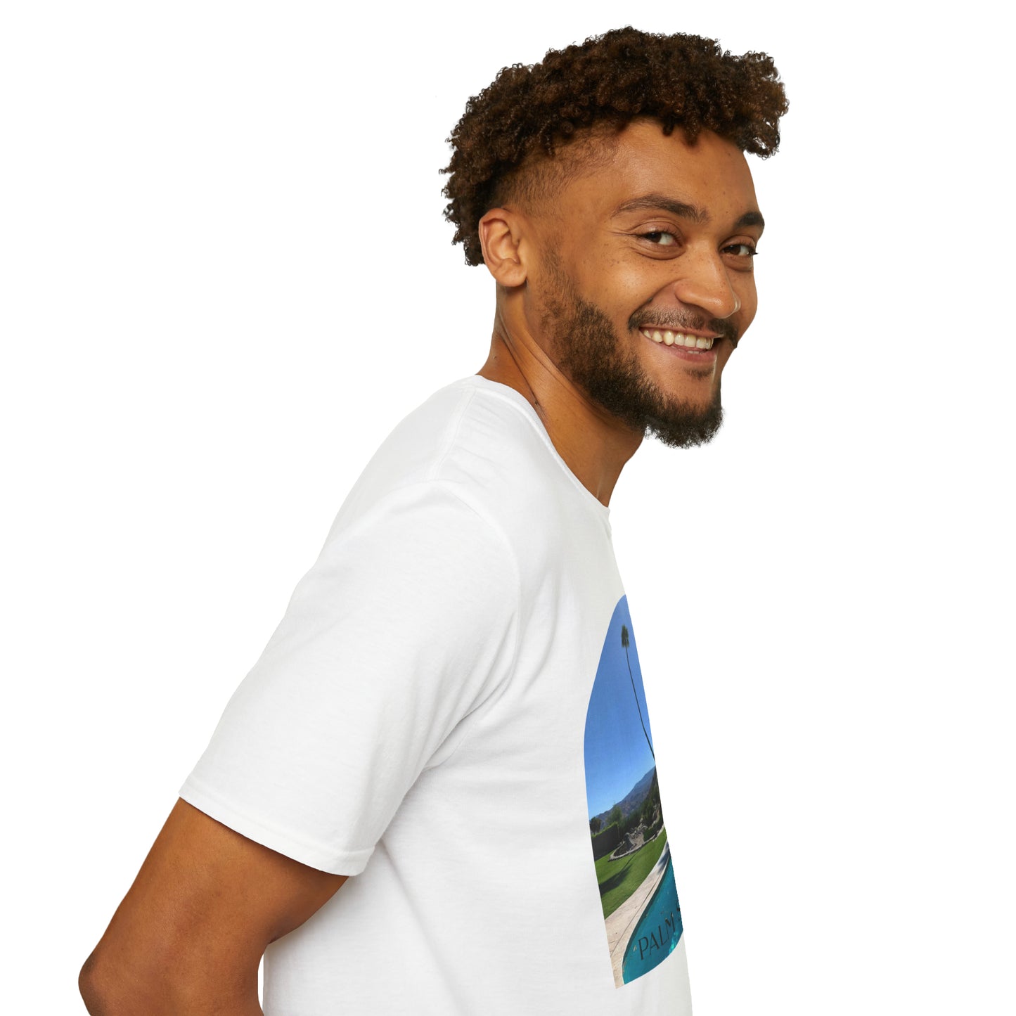 Palm Springs Modernism Lifestyle Unisex Soft T-Shirt by ViralDestinations