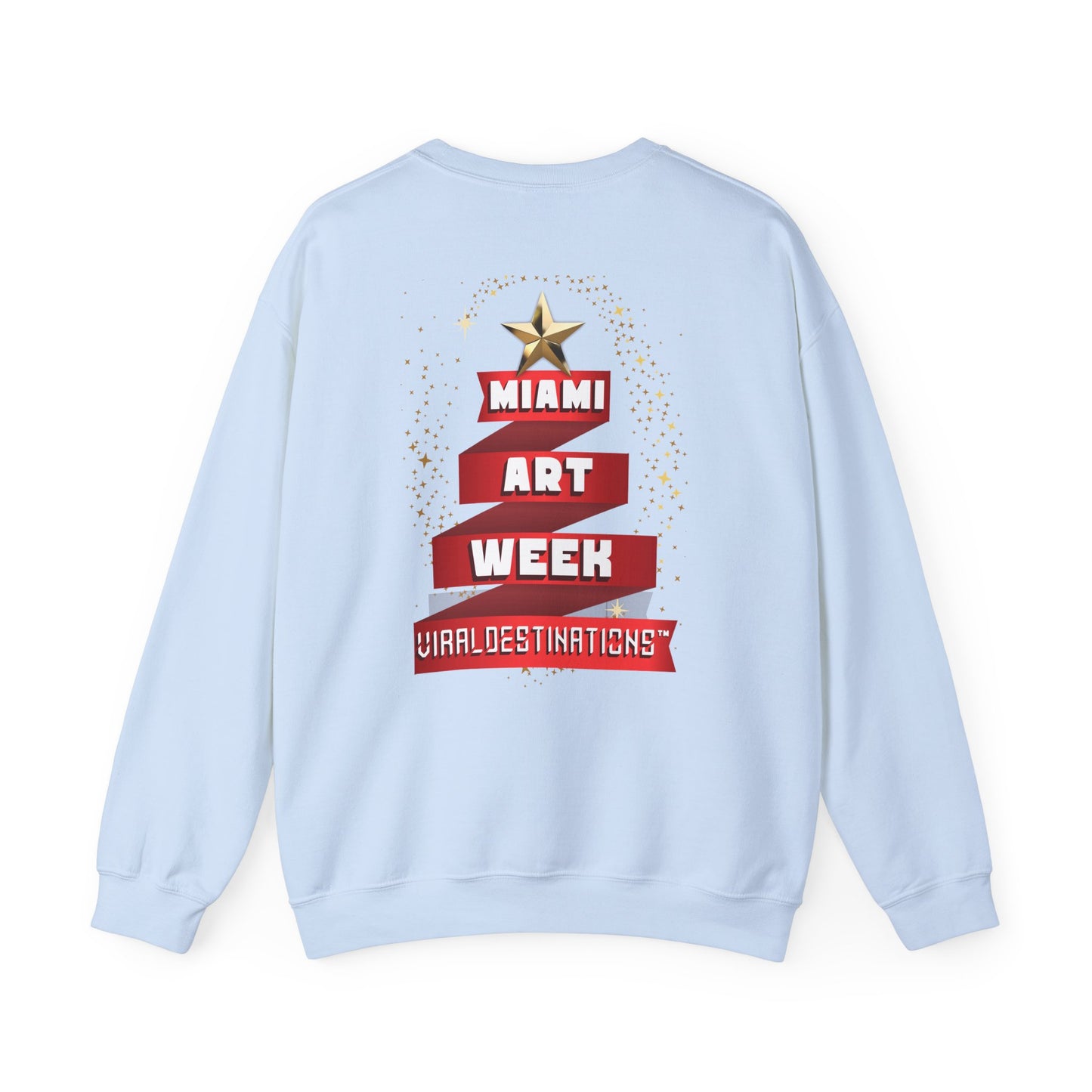 Miami Art Week 2024 + Holidays Unisex Heavy Blend™ Crewneck Sweatshirt _ViralDestinations