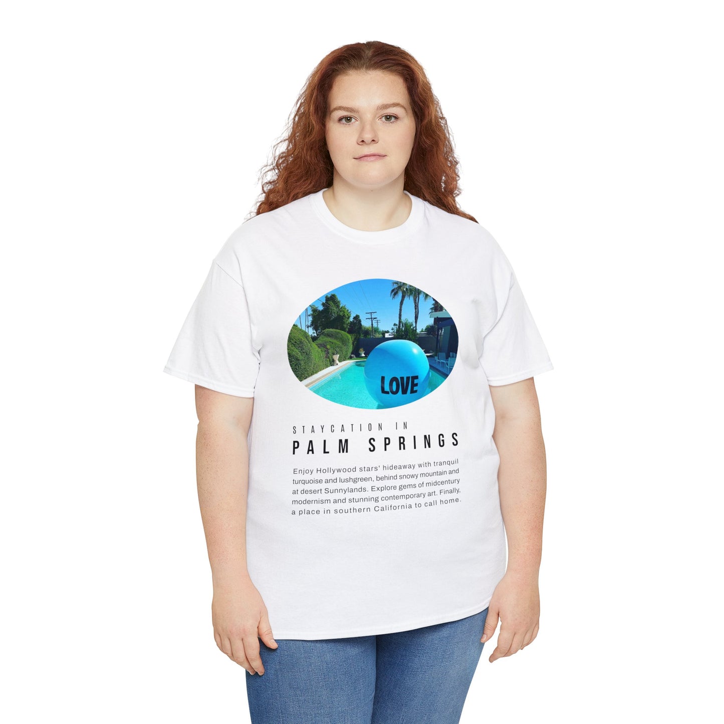 Staycation in Palm Springs Premium Unisex Lifestyle Tee by ViralDestinations