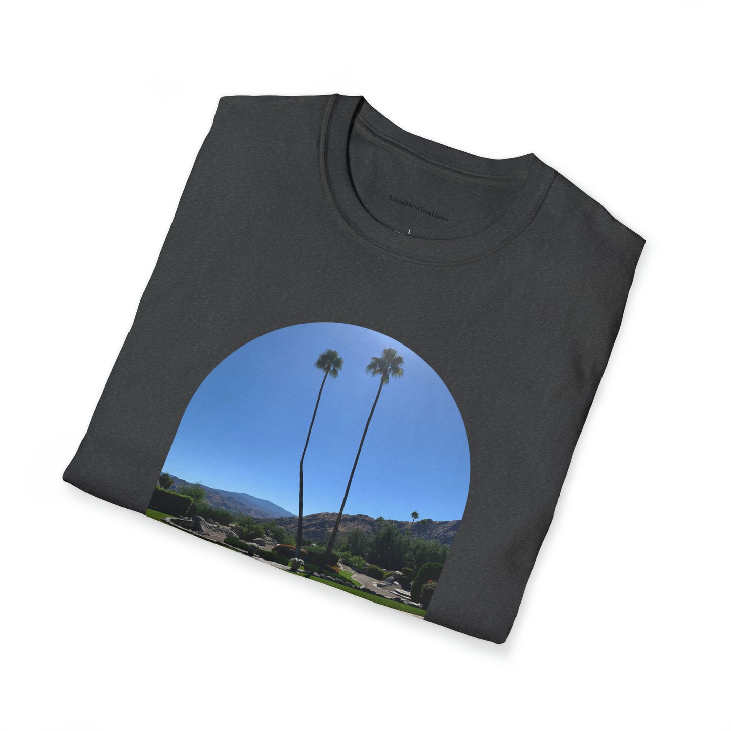 Palm Springs Modernism Lifestyle Unisex Soft T-Shirt by ViralDestinations