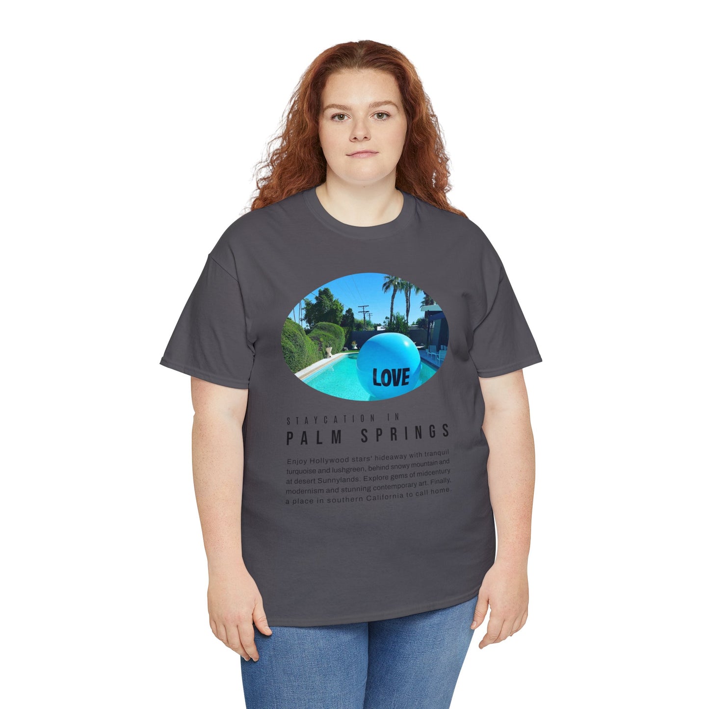 Staycation in Palm Springs Premium Unisex Lifestyle Tee by ViralDestinations