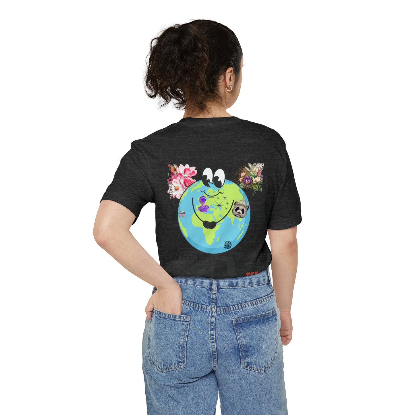 Respect Earth Y2K Trending Unisex Pocket T-shirt by ViralDestinations