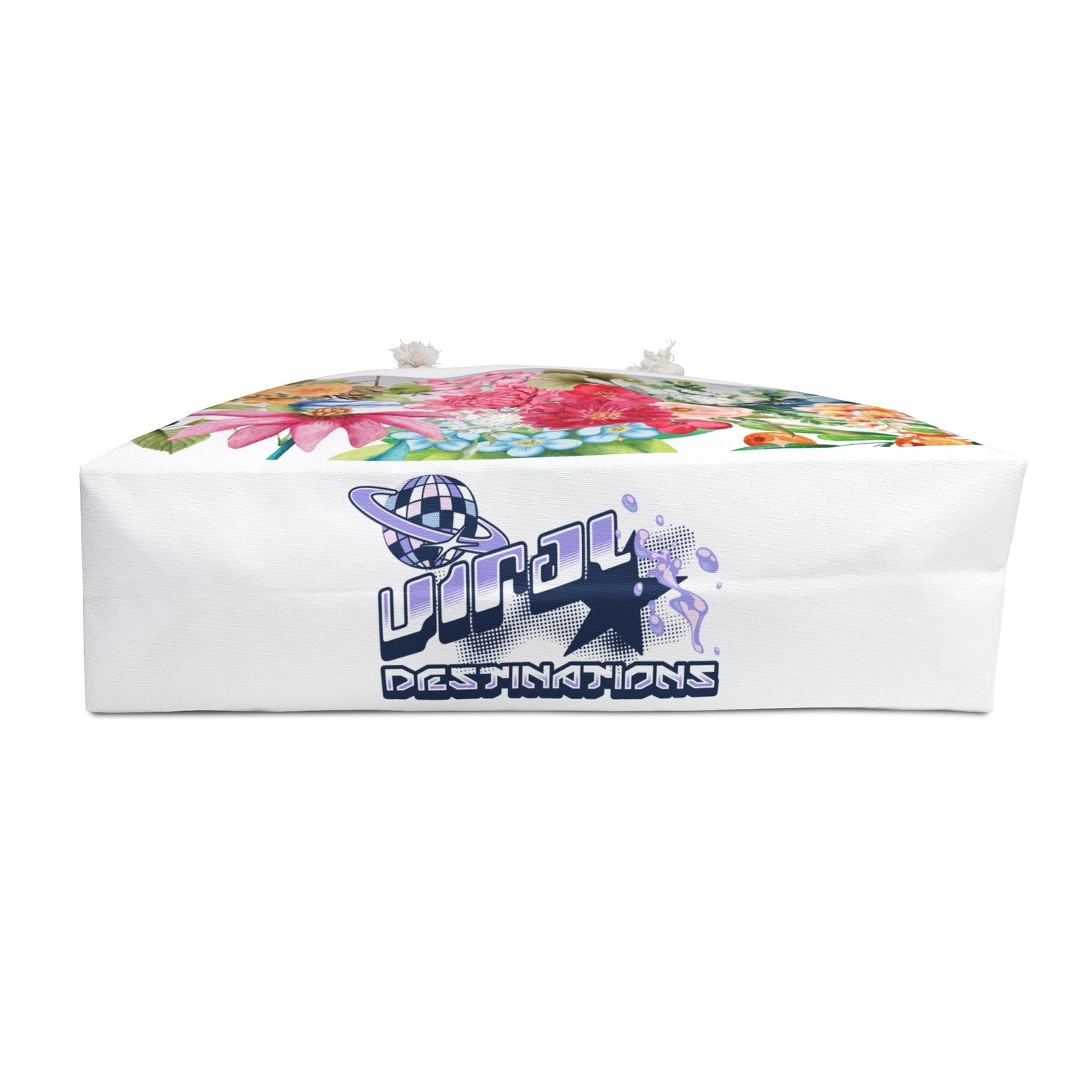 ViralDestinations™ Floral Spring Weekender Bag | Perfect for Travel and Beach Days - Botanical Aesthetics