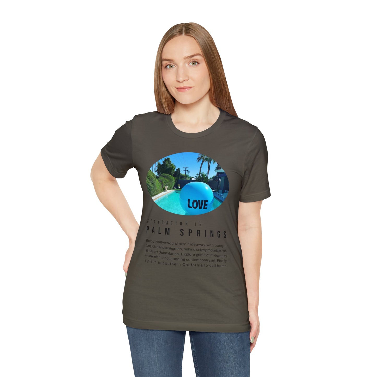 Staycation in Palm Springs Premium Lifestyle Tee by ViralDestinations