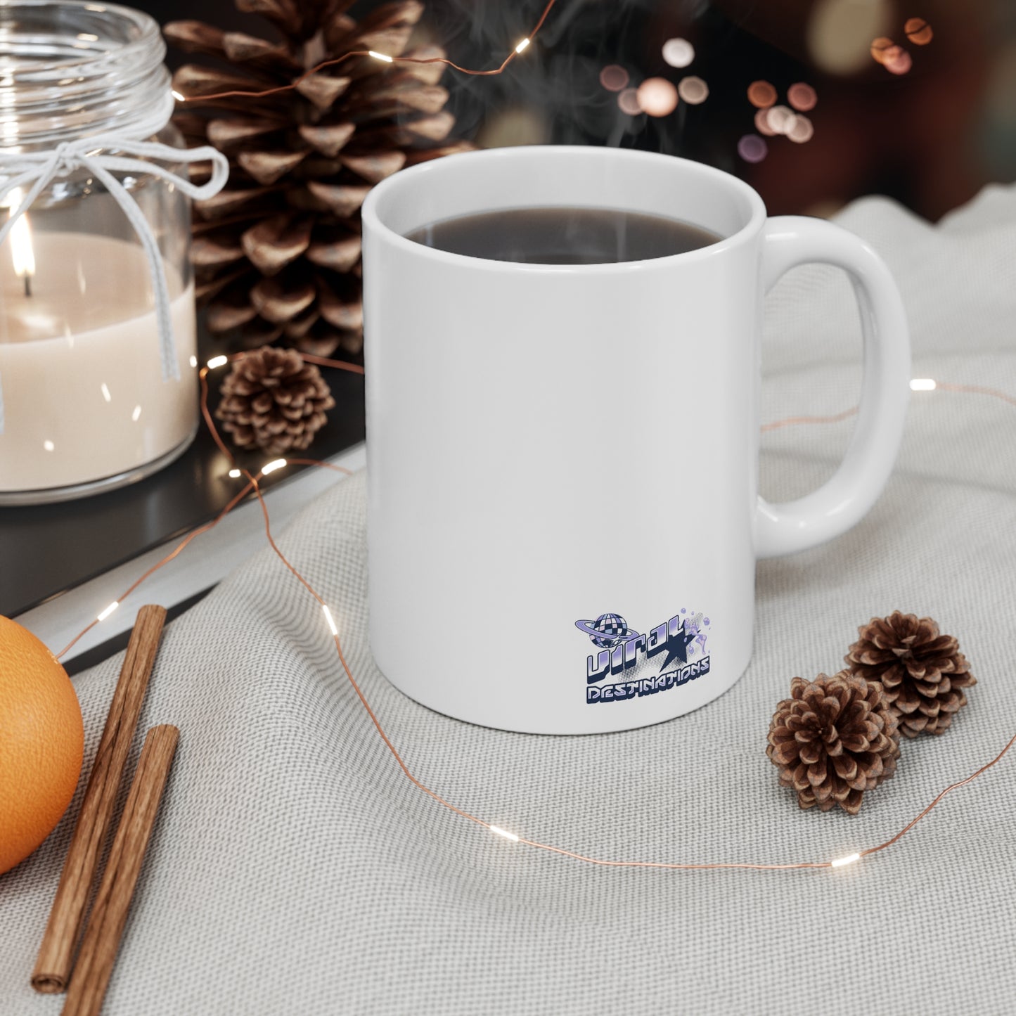 Designs Define Dallas Trending Floral Marble Ceramic Mug by ViralDestinations