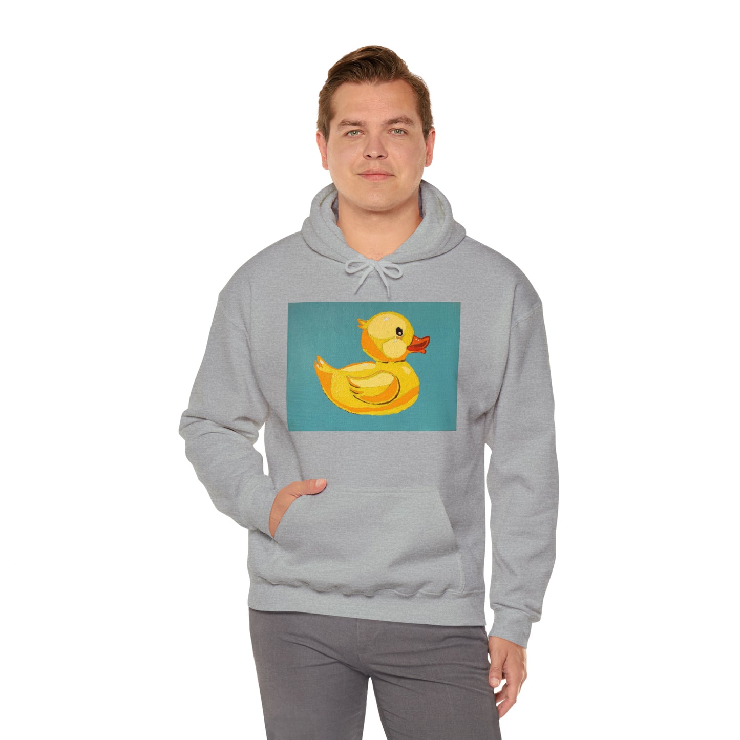 The Pop Duck Premium Lifestyle Hoodie ¬ Pop Art On The Go ¬ matching adult and kids T-shirts