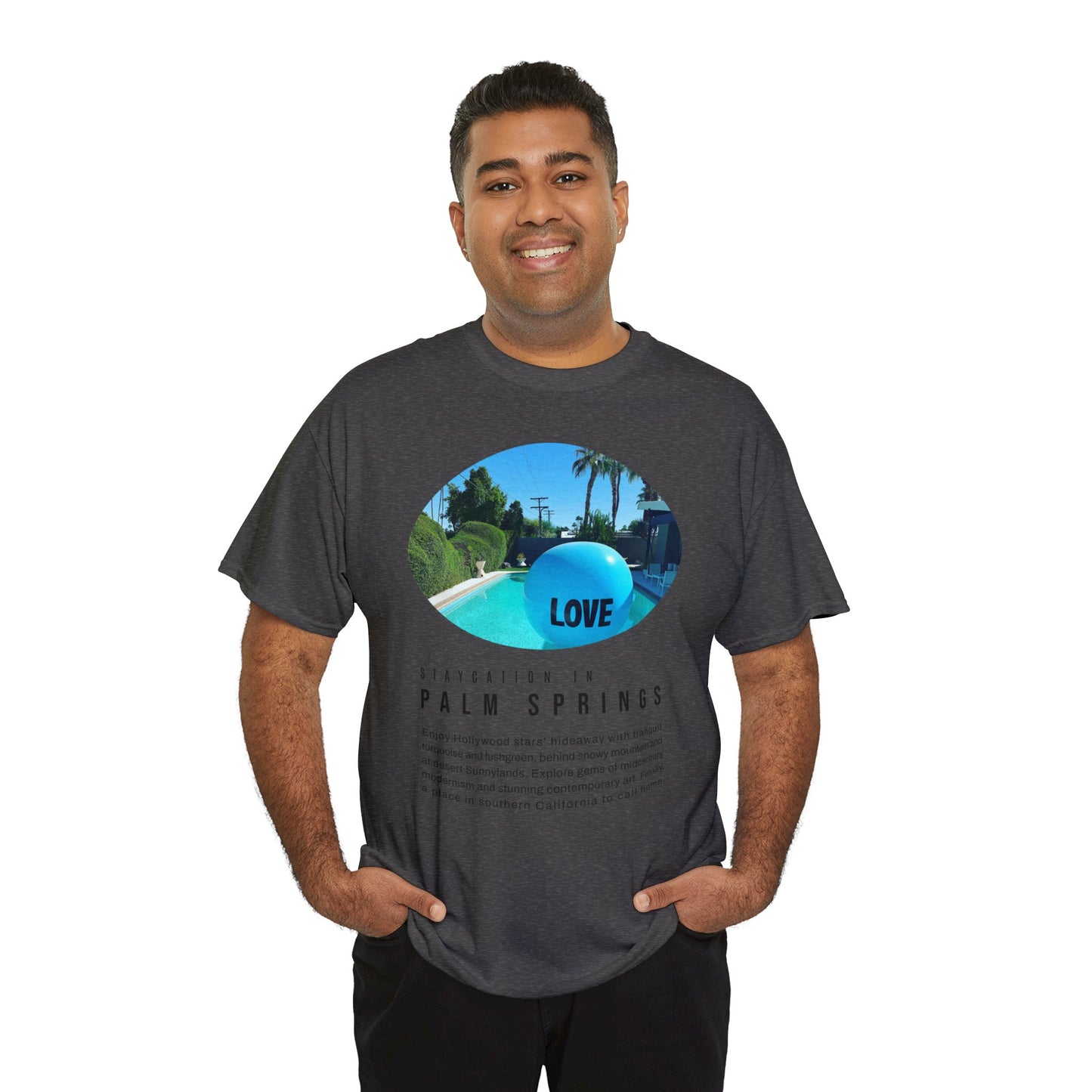 Staycation in Palm Springs Premium Unisex Lifestyle Tee by ViralDestinations