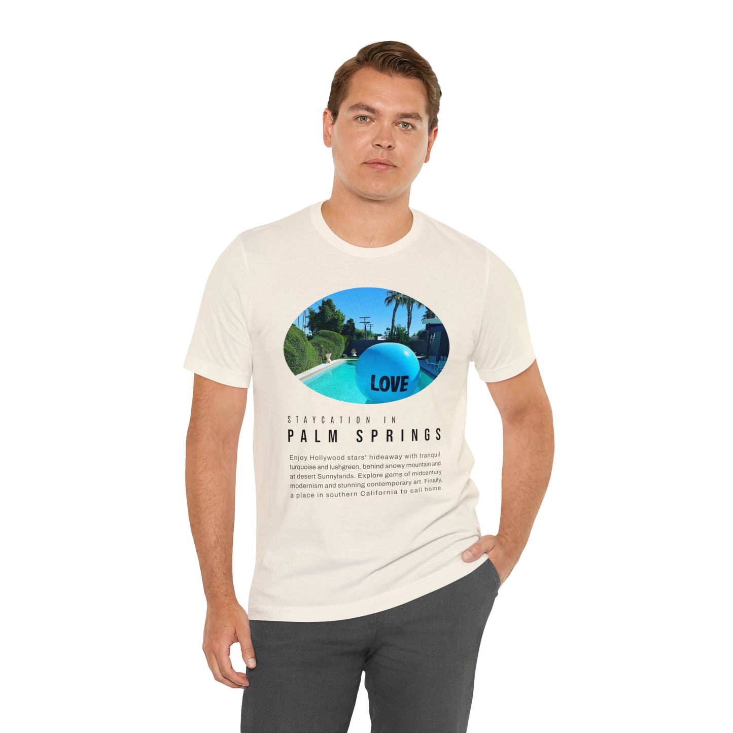 Staycation in Palm Springs Premium Lifestyle Tee by ViralDestinations