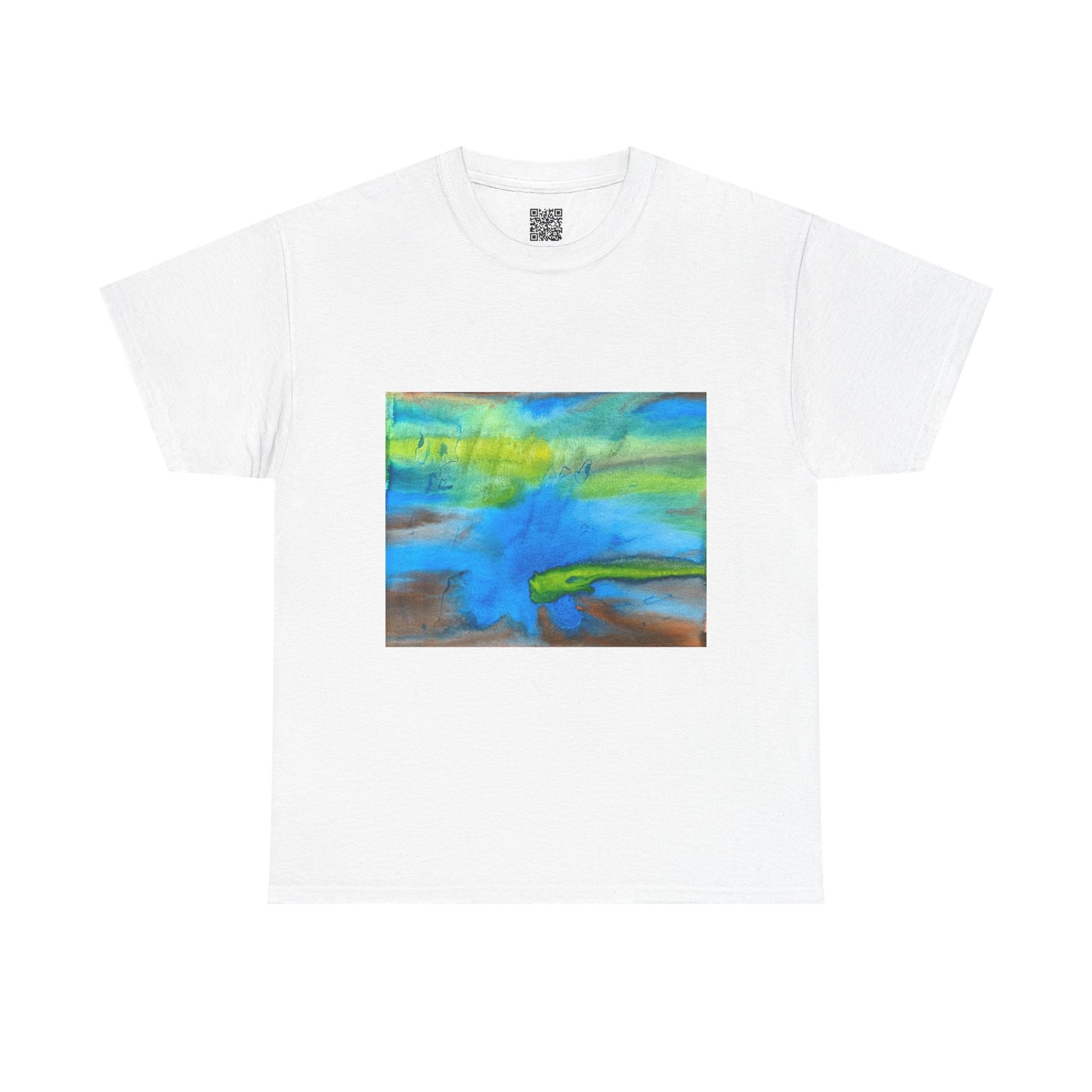ViralDestinations Gulf of America Abstract Ocean Vibe Unisex Heavy Cotton Tee - Stylish & Comfortable