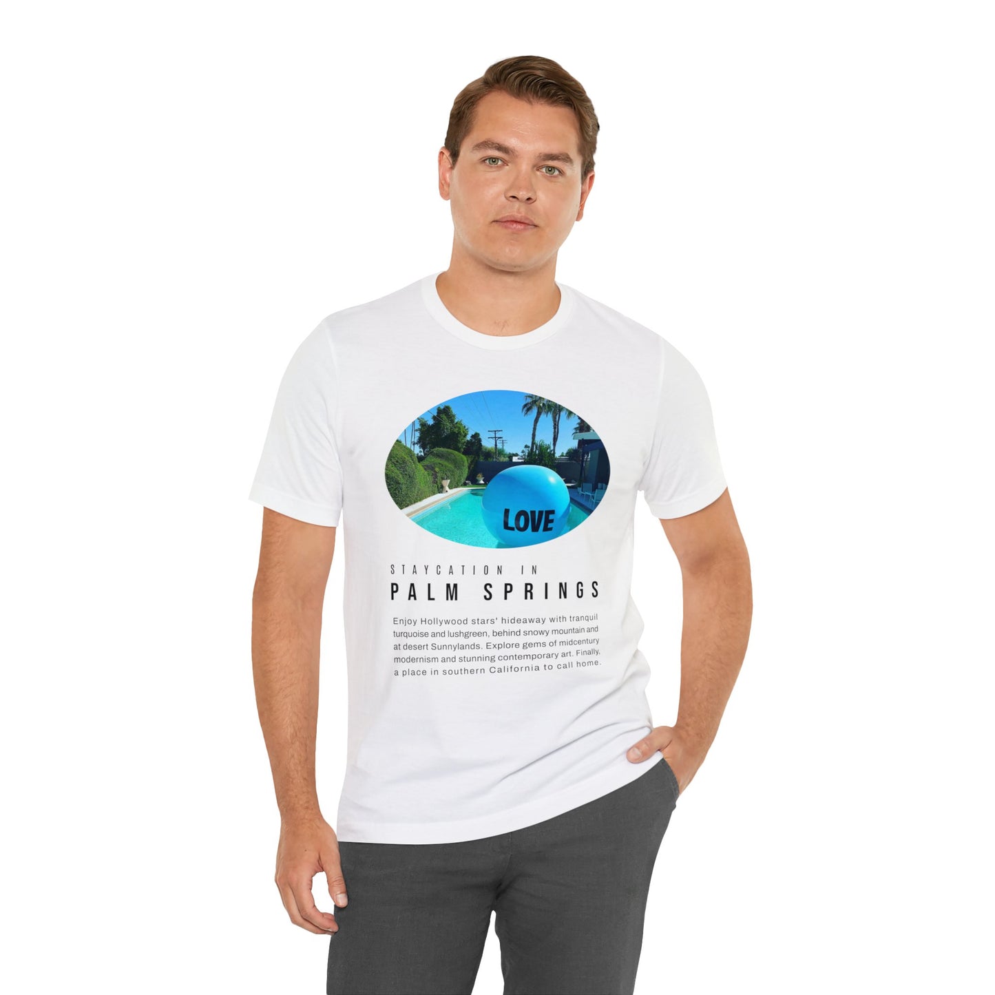 Staycation in Palm Springs Premium Lifestyle Tee by ViralDestinations