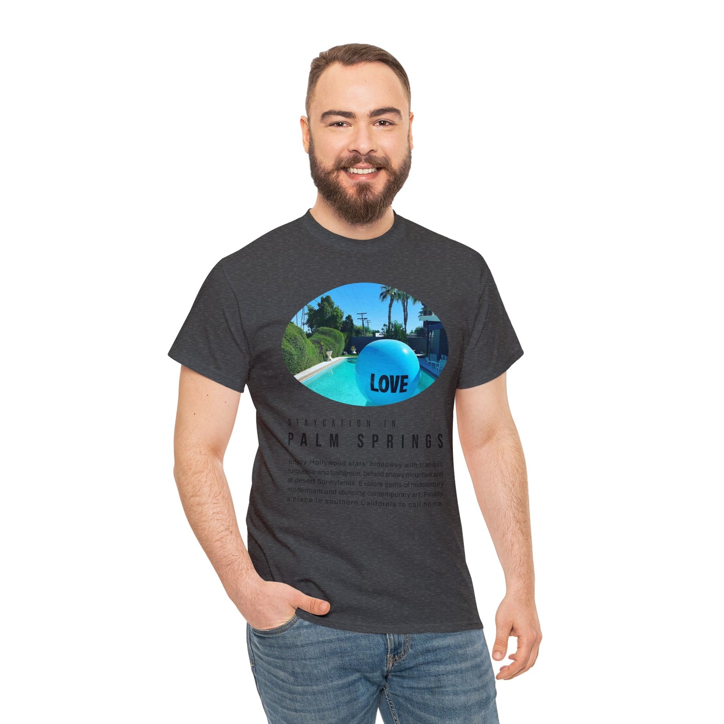 Staycation in Palm Springs Premium Unisex Lifestyle Tee by ViralDestinations
