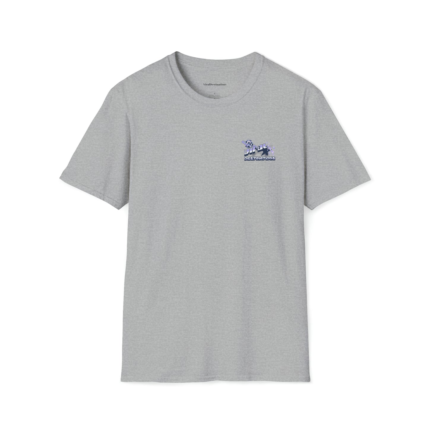 Respect Earth Y2K Style Trending logo back print Unisex Soft T-Shirt by ViralDestinations