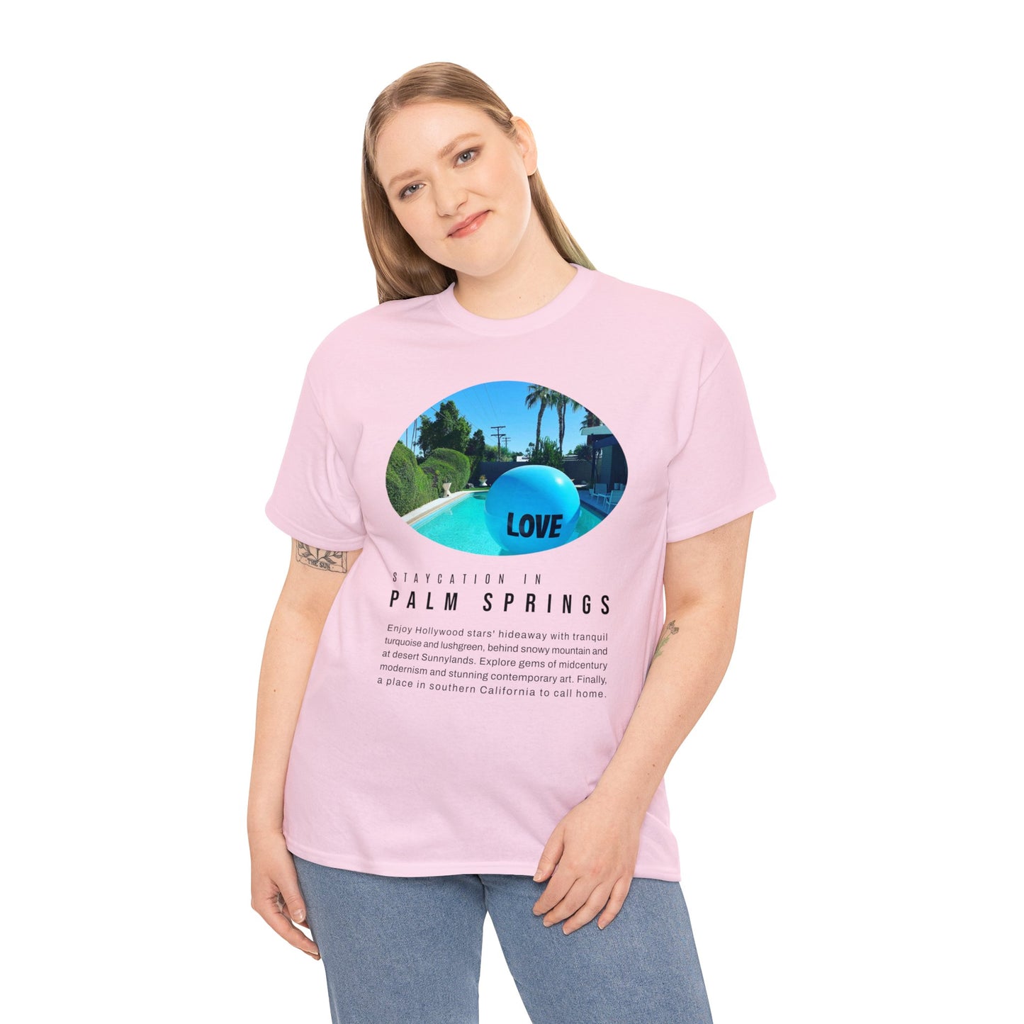 Staycation in Palm Springs Premium Unisex Lifestyle Tee by ViralDestinations