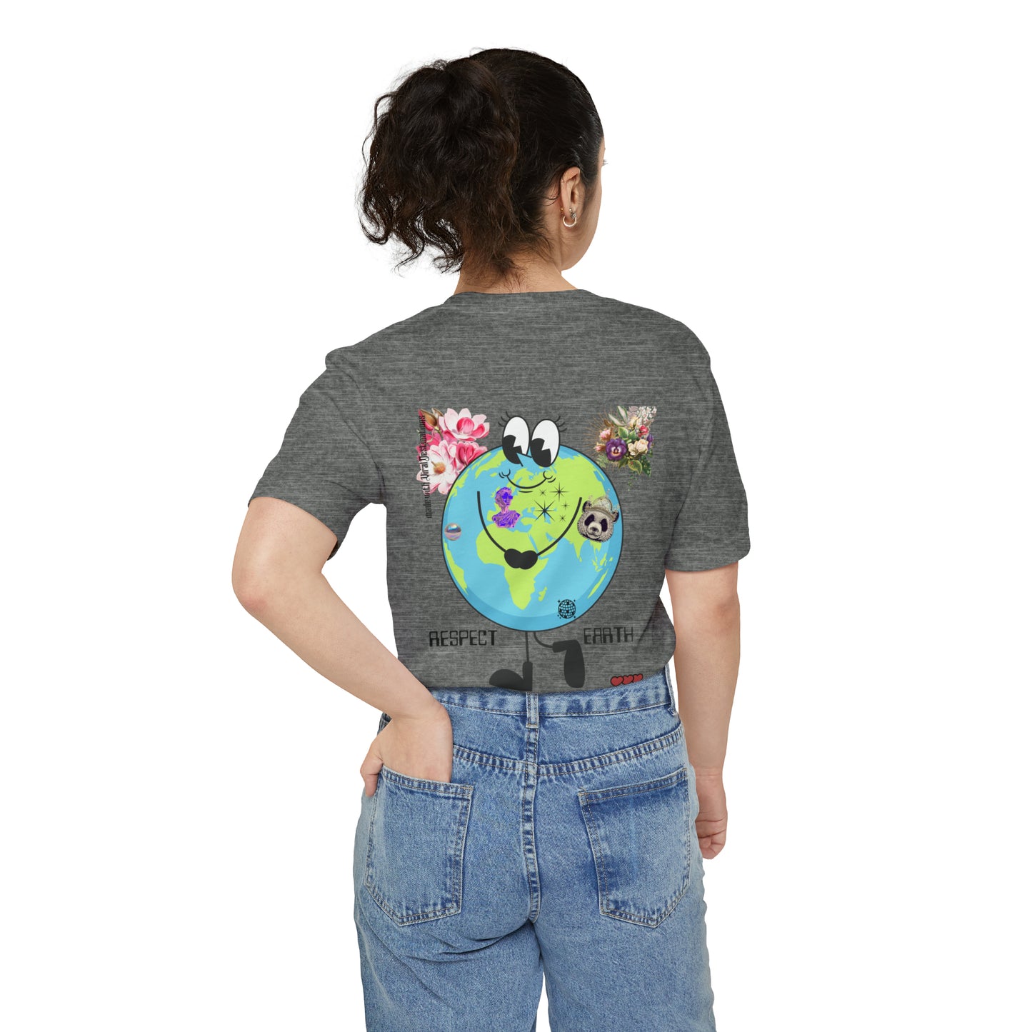 Respect Earth Y2K Trending Unisex Pocket T-shirt by ViralDestinations