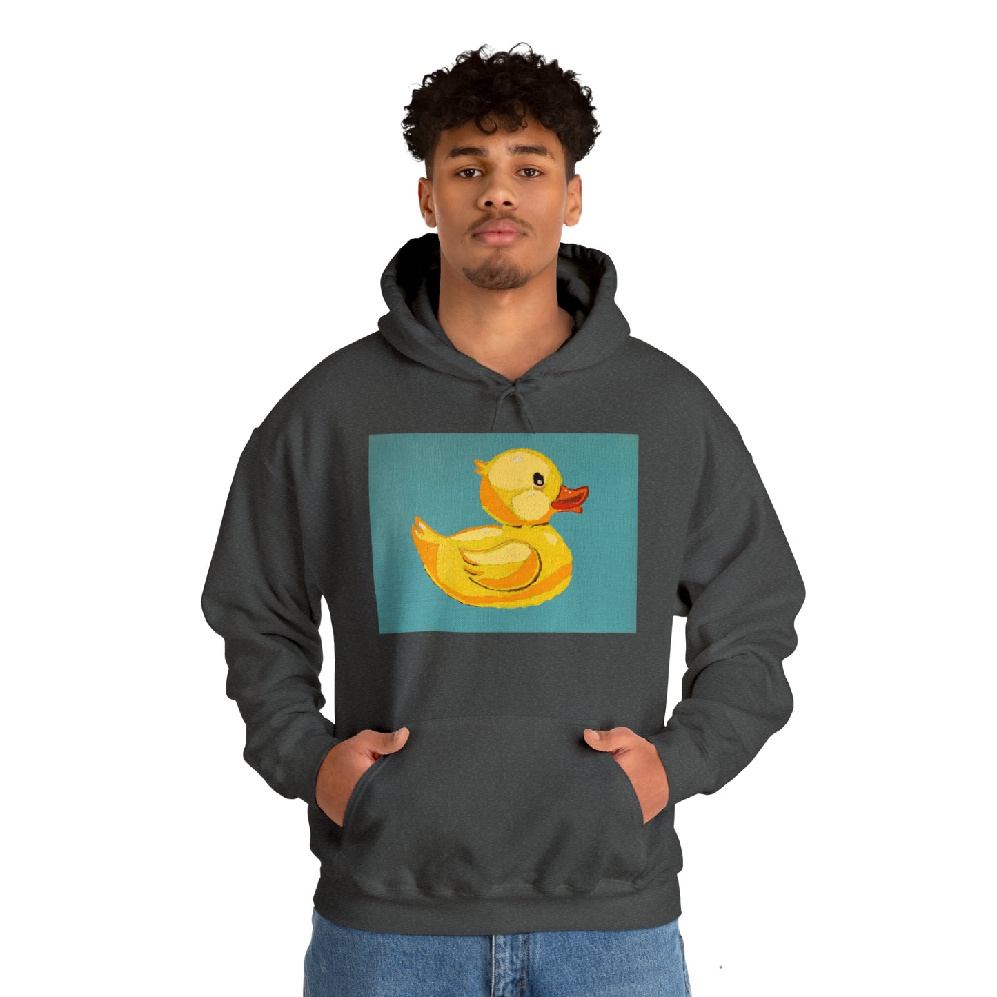 The Pop Duck Premium Lifestyle Hoodie ¬ Pop Art On The Go ¬ matching adult and kids T-shirts