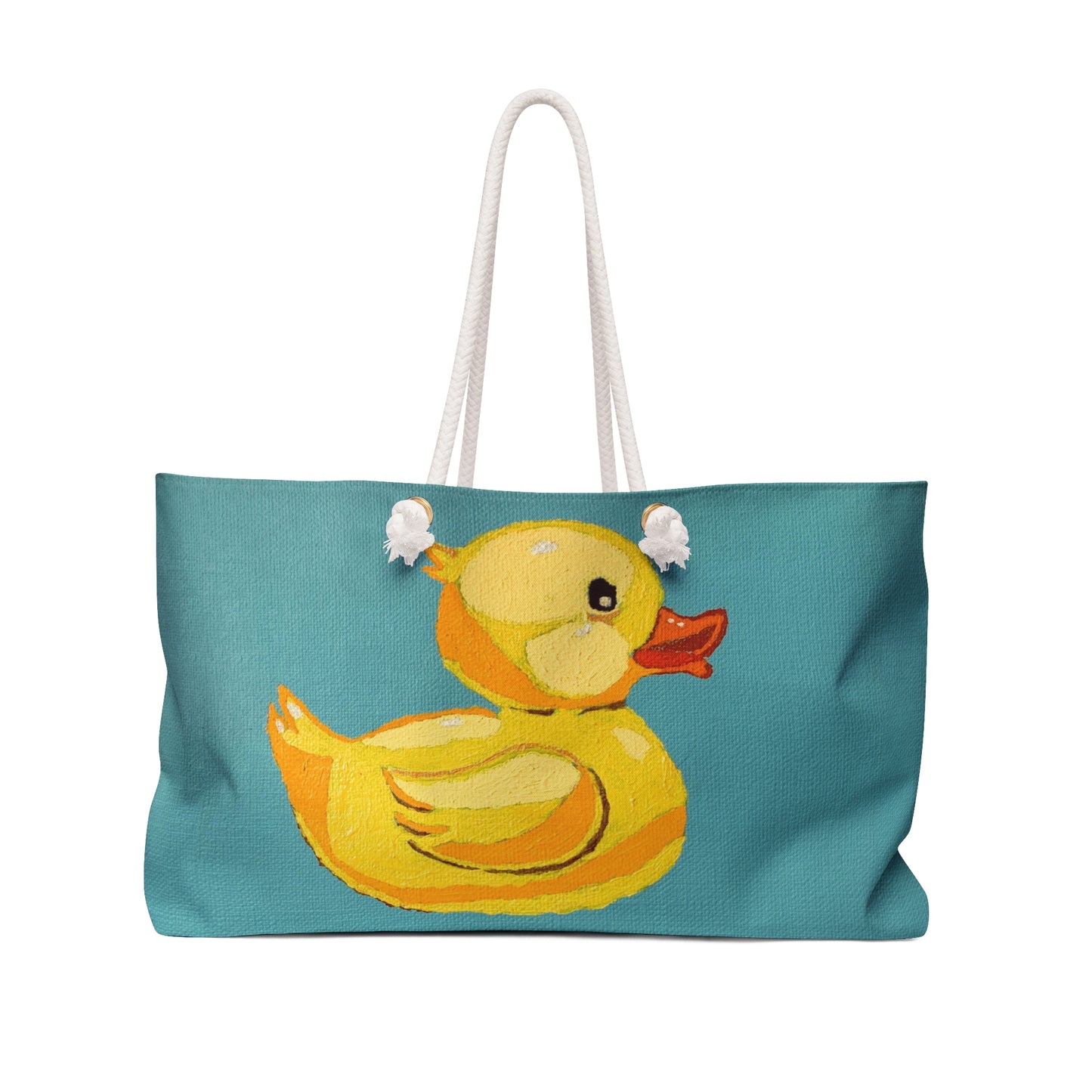 ViralDestinations™ Pop Duck Weekender Bag - Perfect for Travel & Beach Trips - Yellow Duck
