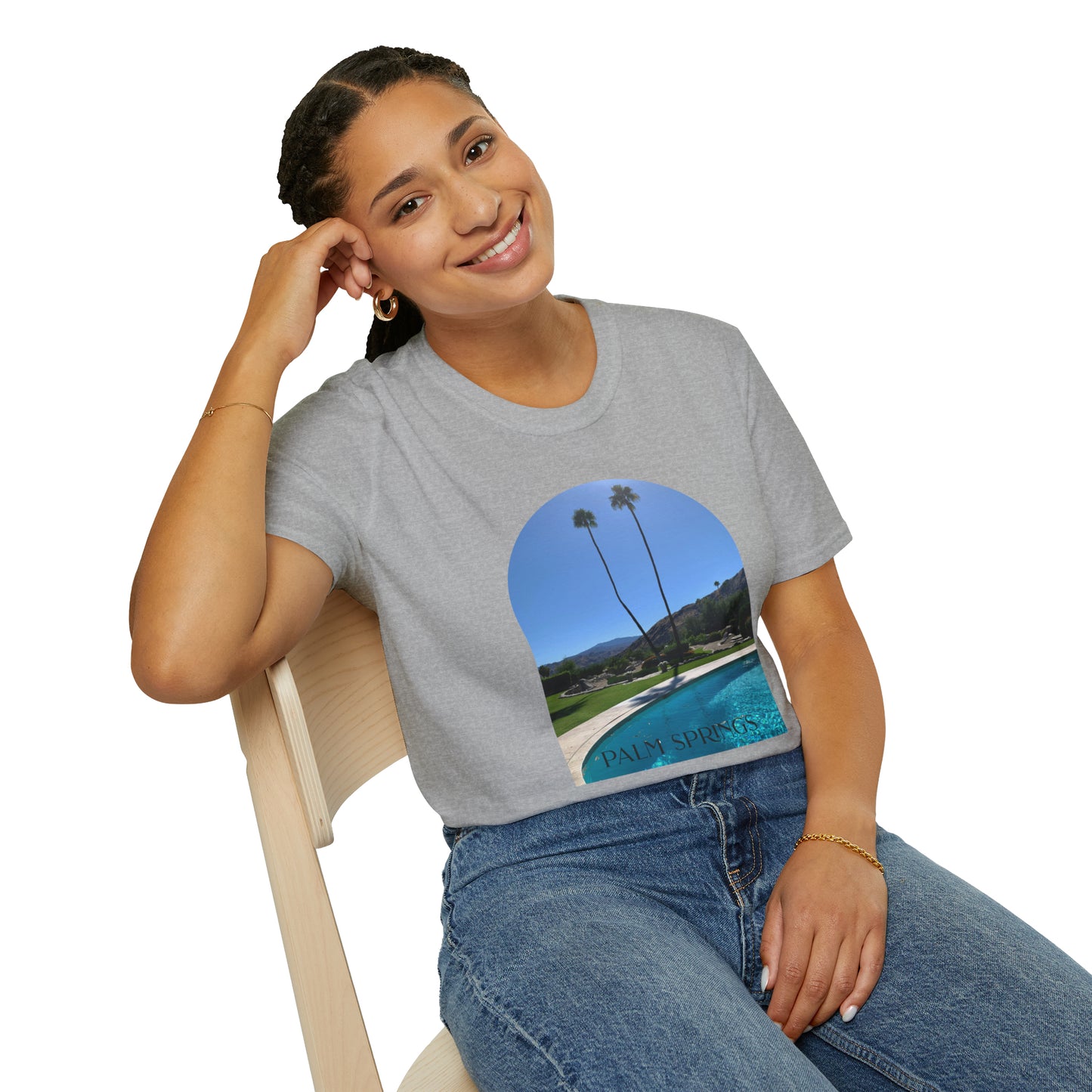 Palm Springs Modernism Lifestyle Unisex Soft T-Shirt by ViralDestinations