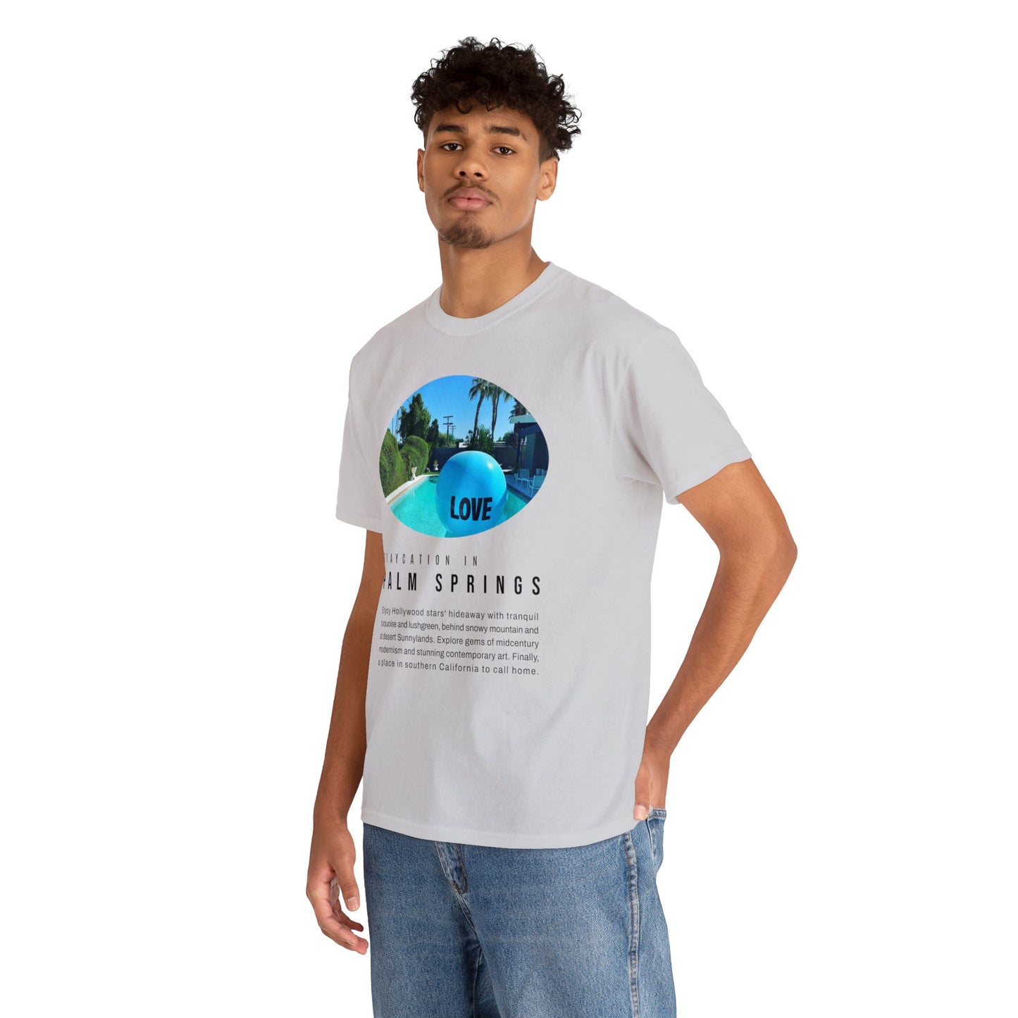 Staycation in Palm Springs Premium Unisex Lifestyle Tee by ViralDestinations
