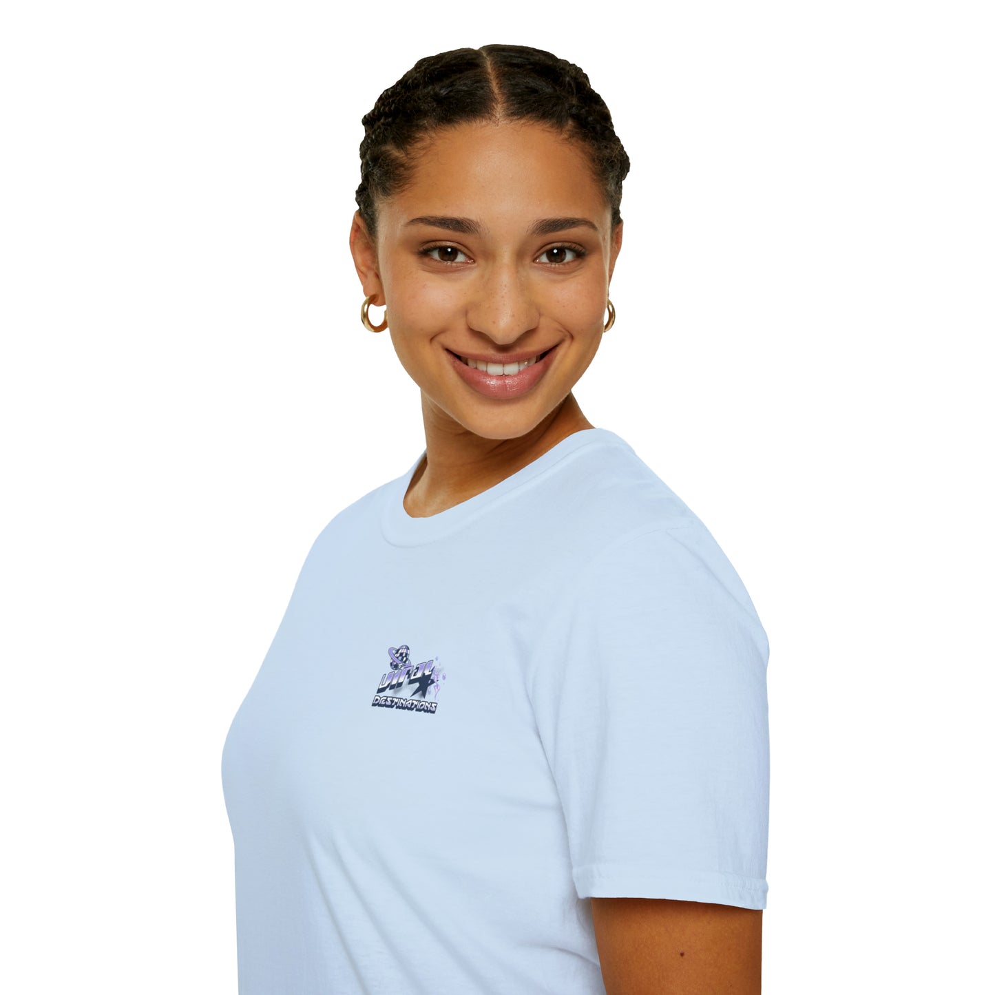 Miami Art Week Streetwear Style logo back print Unisex Soft T-Shirt by ViralDestinations