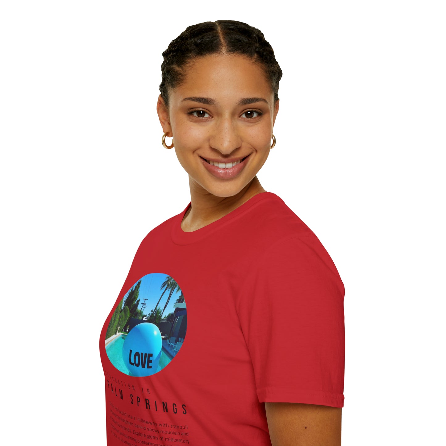 Palm Springs Staycation Lifestyle Unisex Soft T-Shirt by ViralDestinations