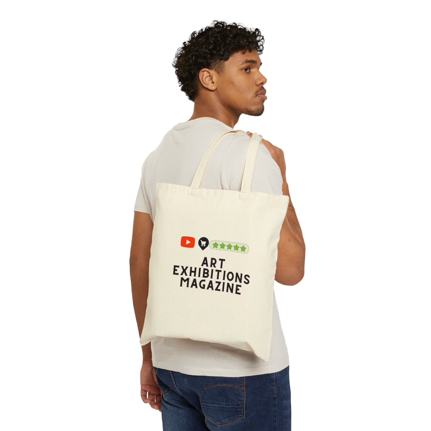 Art Exhibitions Magazine Gift Shop Official Trending Cotton Canvas Tote Bag by ViralDestinations