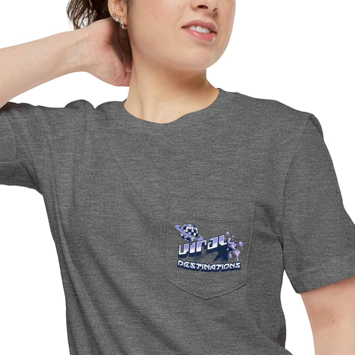 Respect Earth Y2K Trending Unisex Pocket T-shirt by ViralDestinations