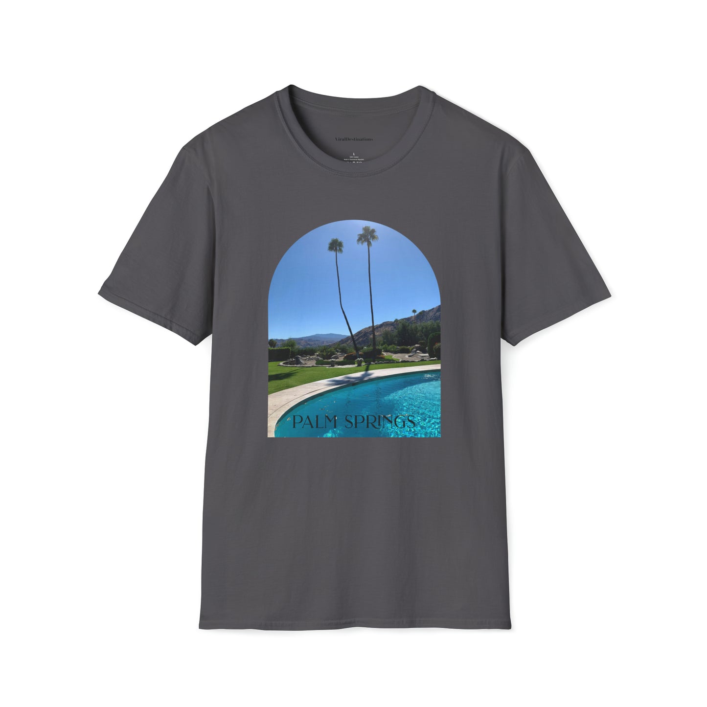 Palm Springs Modernism Lifestyle Unisex Soft T-Shirt by ViralDestinations