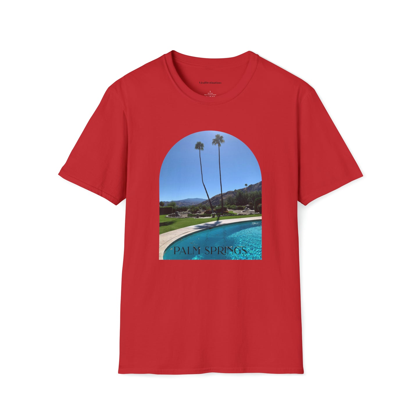Palm Springs Modernism Lifestyle Unisex Soft T-Shirt by ViralDestinations