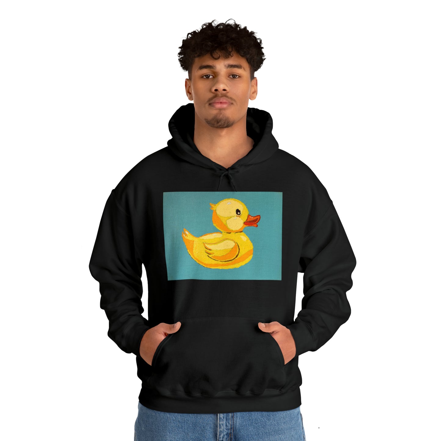The Pop Duck Premium Lifestyle Hoodie ¬ Pop Art On The Go ¬ matching adult and kids T-shirts
