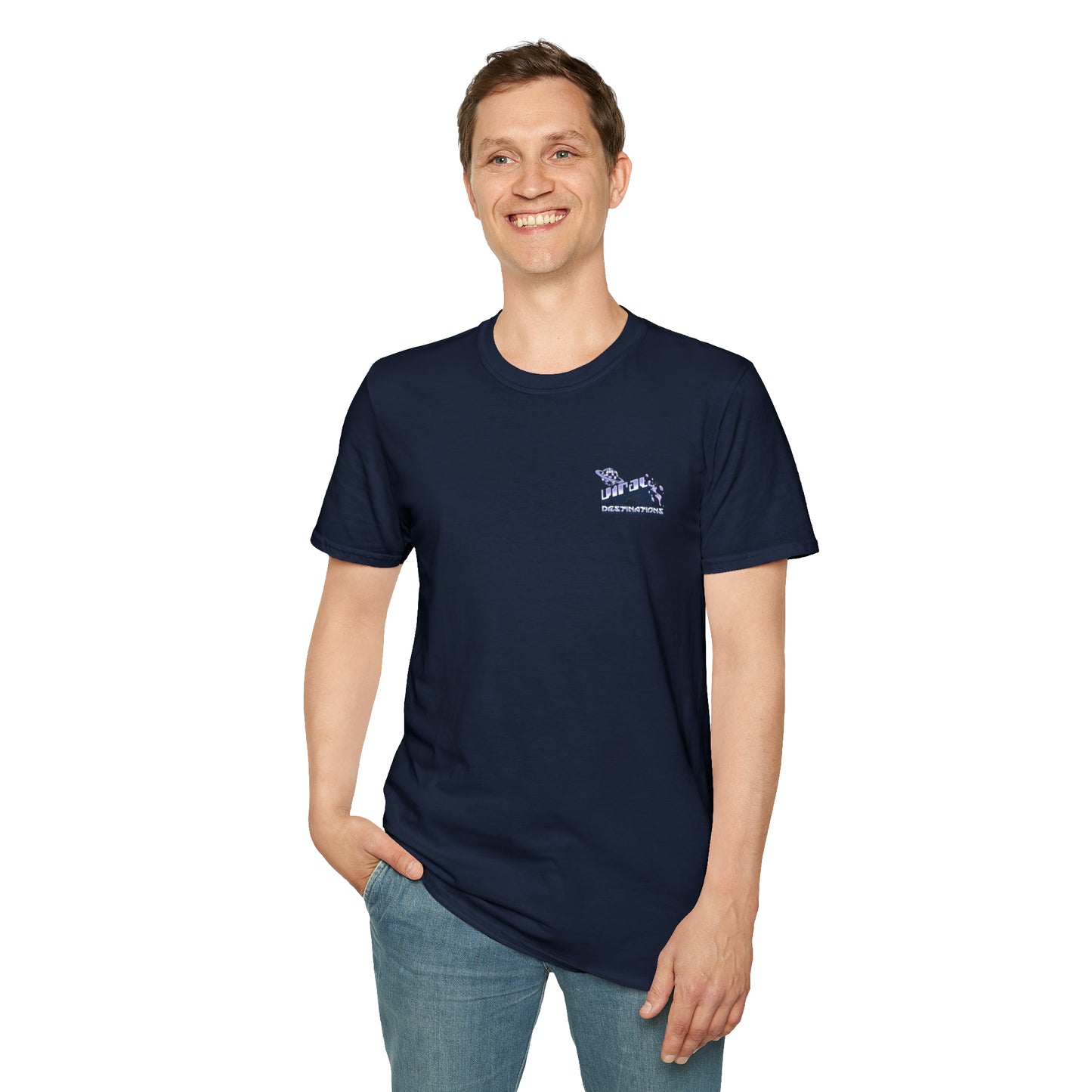 Respect Earth Y2K Style Trending logo back print Unisex Soft T-Shirt by ViralDestinations