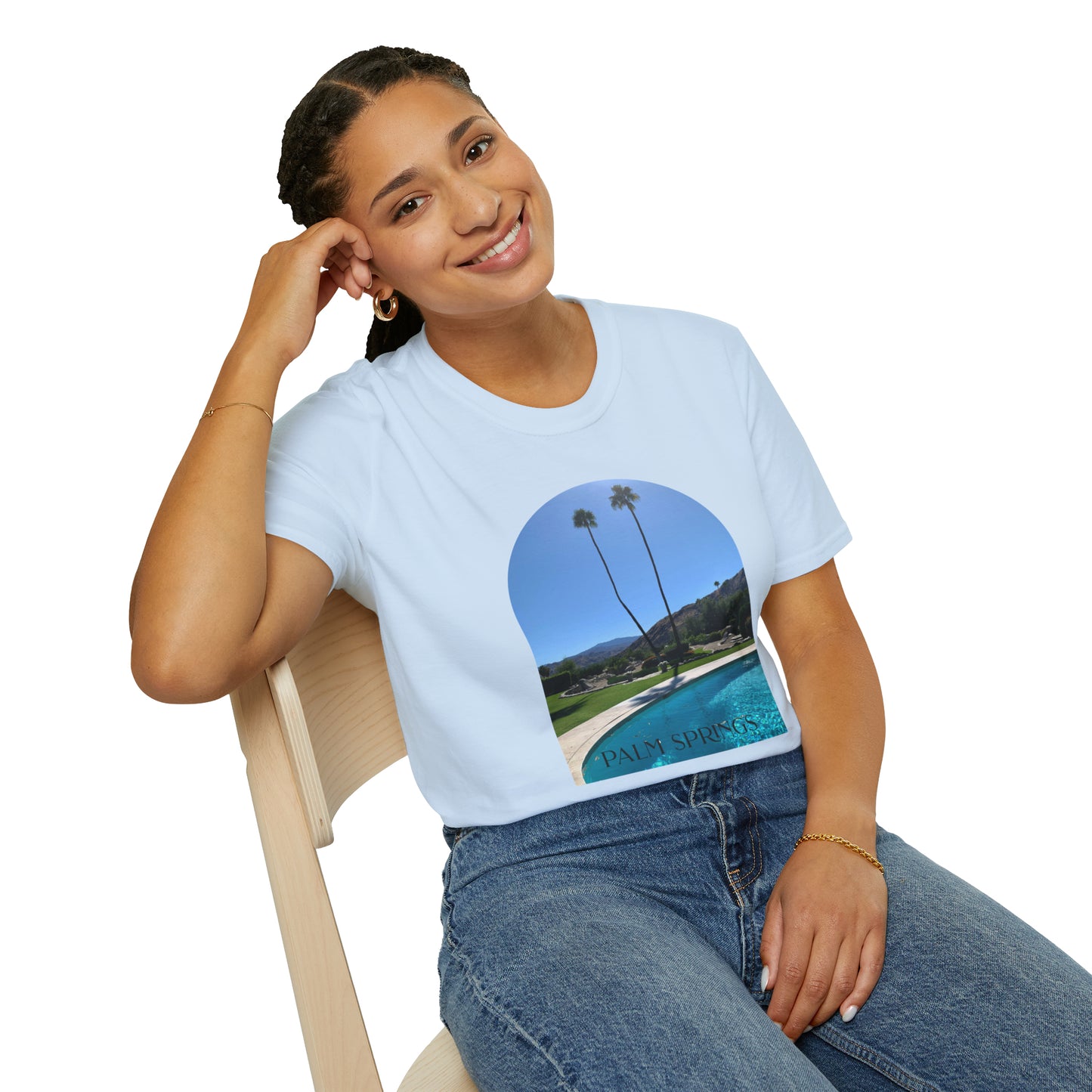 Palm Springs Modernism Lifestyle Unisex Soft T-Shirt by ViralDestinations