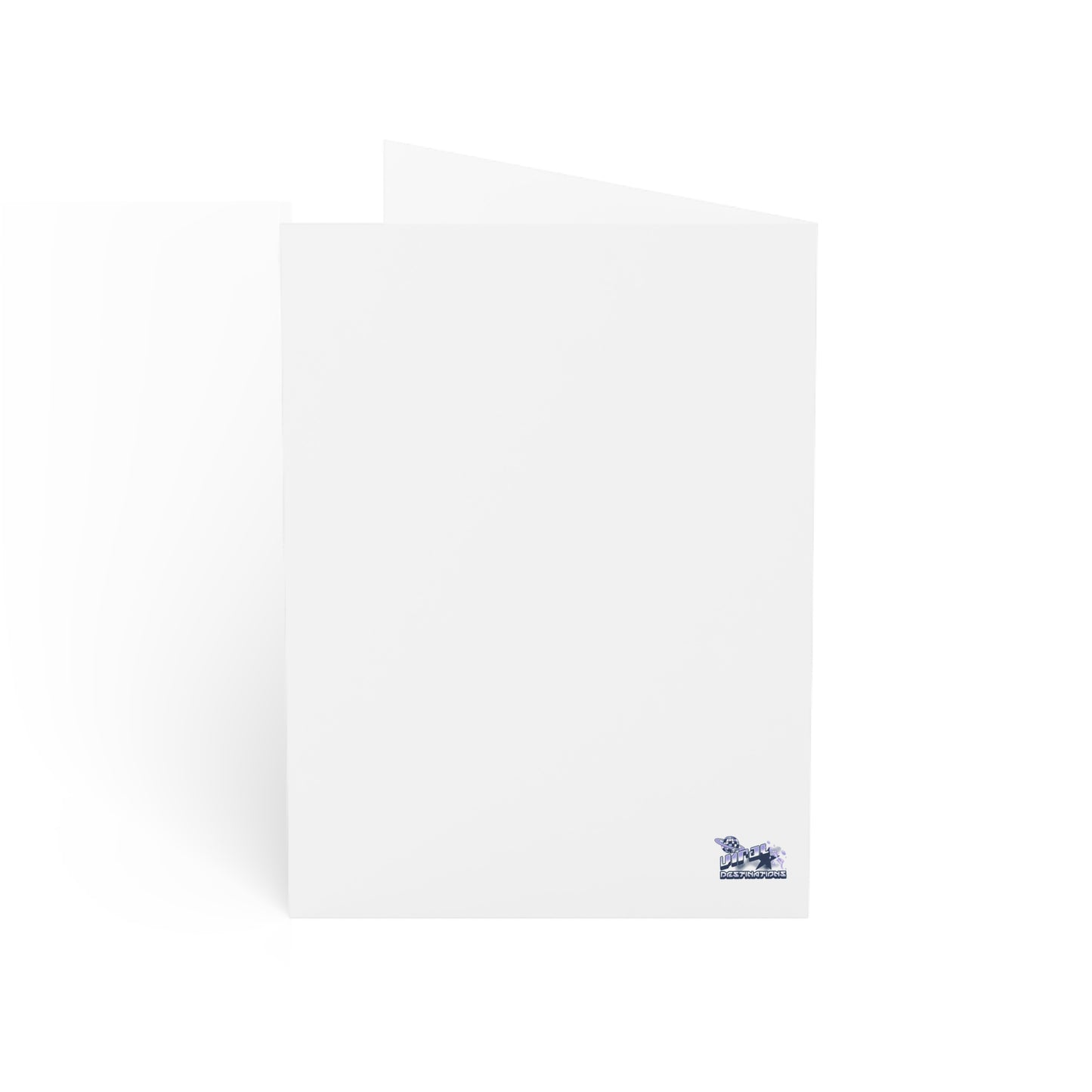 Holiday Postcard Violet High Desert Greeting Cards Tiffany Studio Style w/ envelopes by The Art Shop