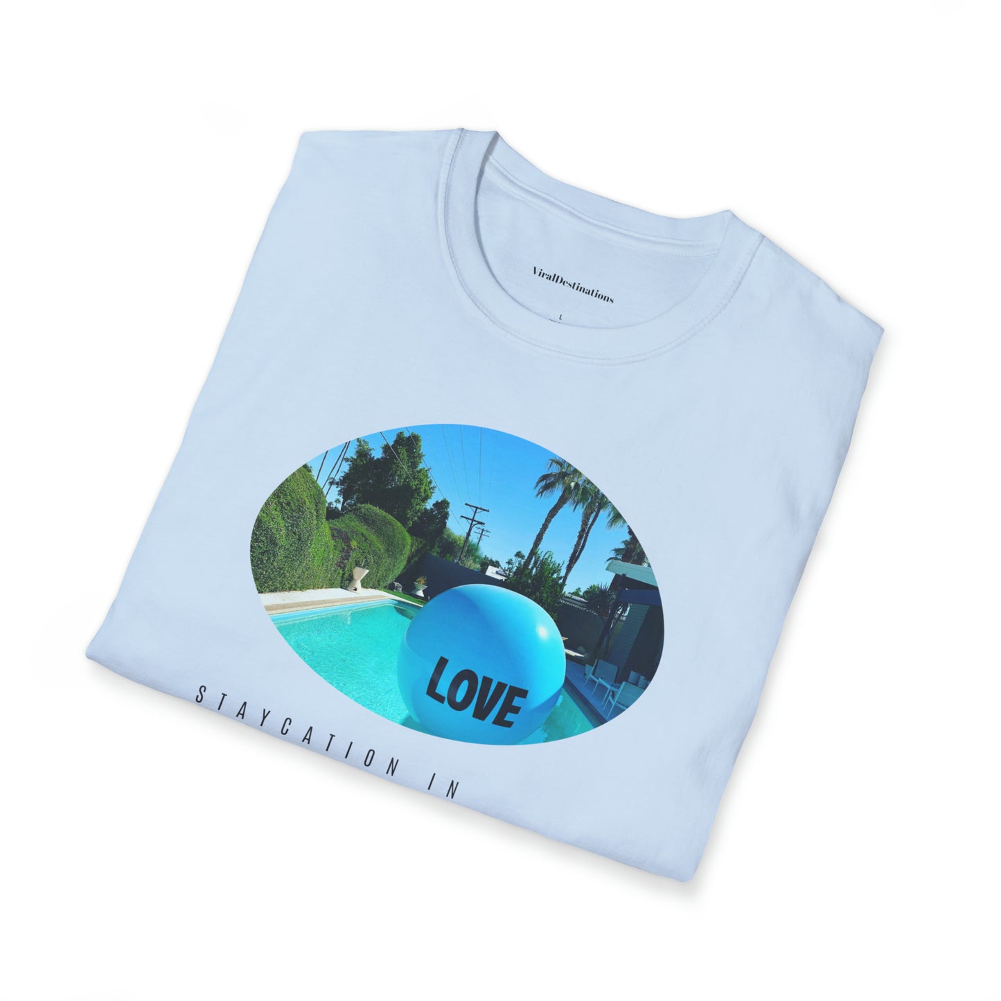 Palm Springs Staycation Lifestyle Unisex Soft T-Shirt by ViralDestinations